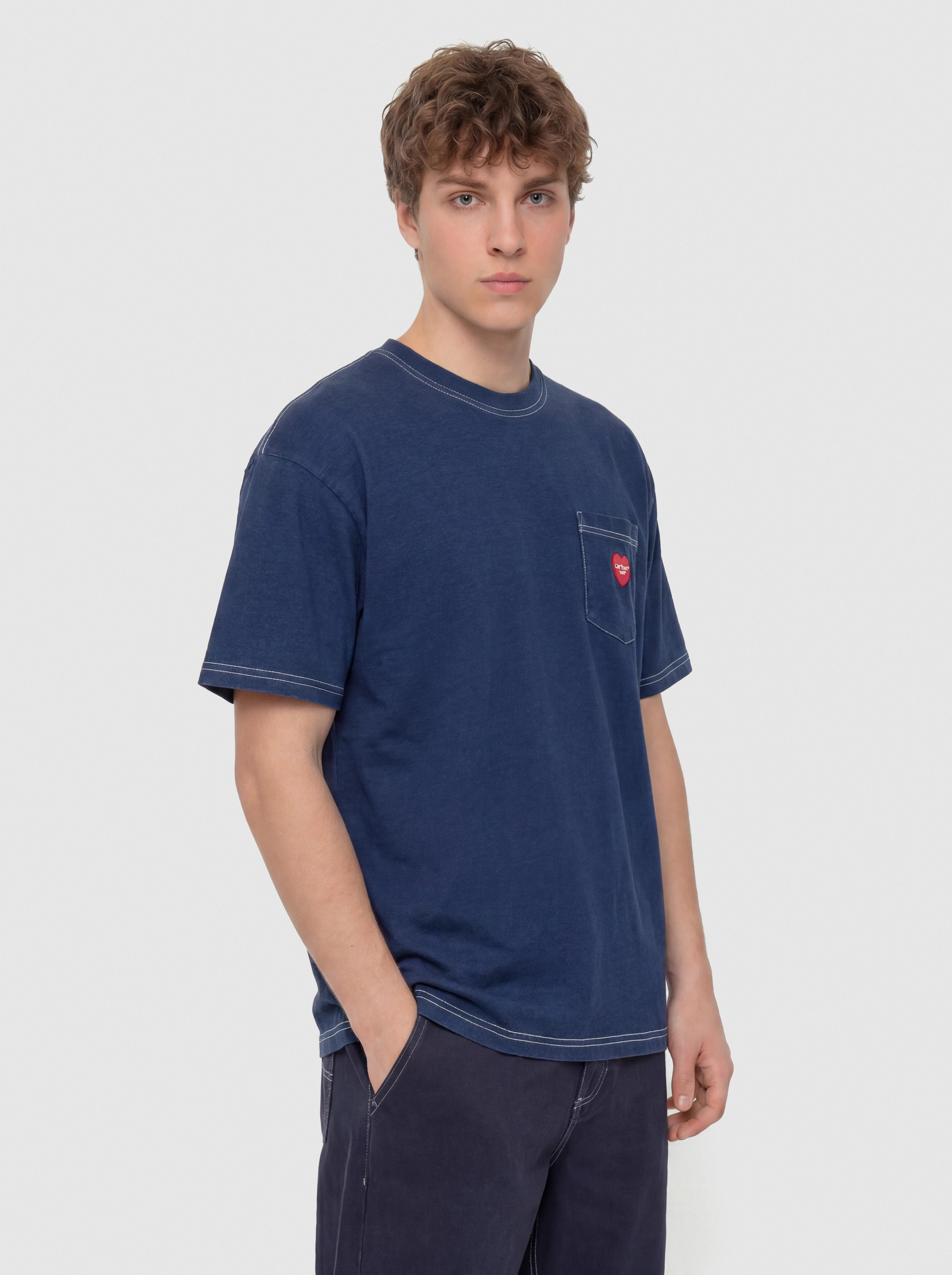 Тениска Carhartt WIP Ingo Pocket (dark blue)