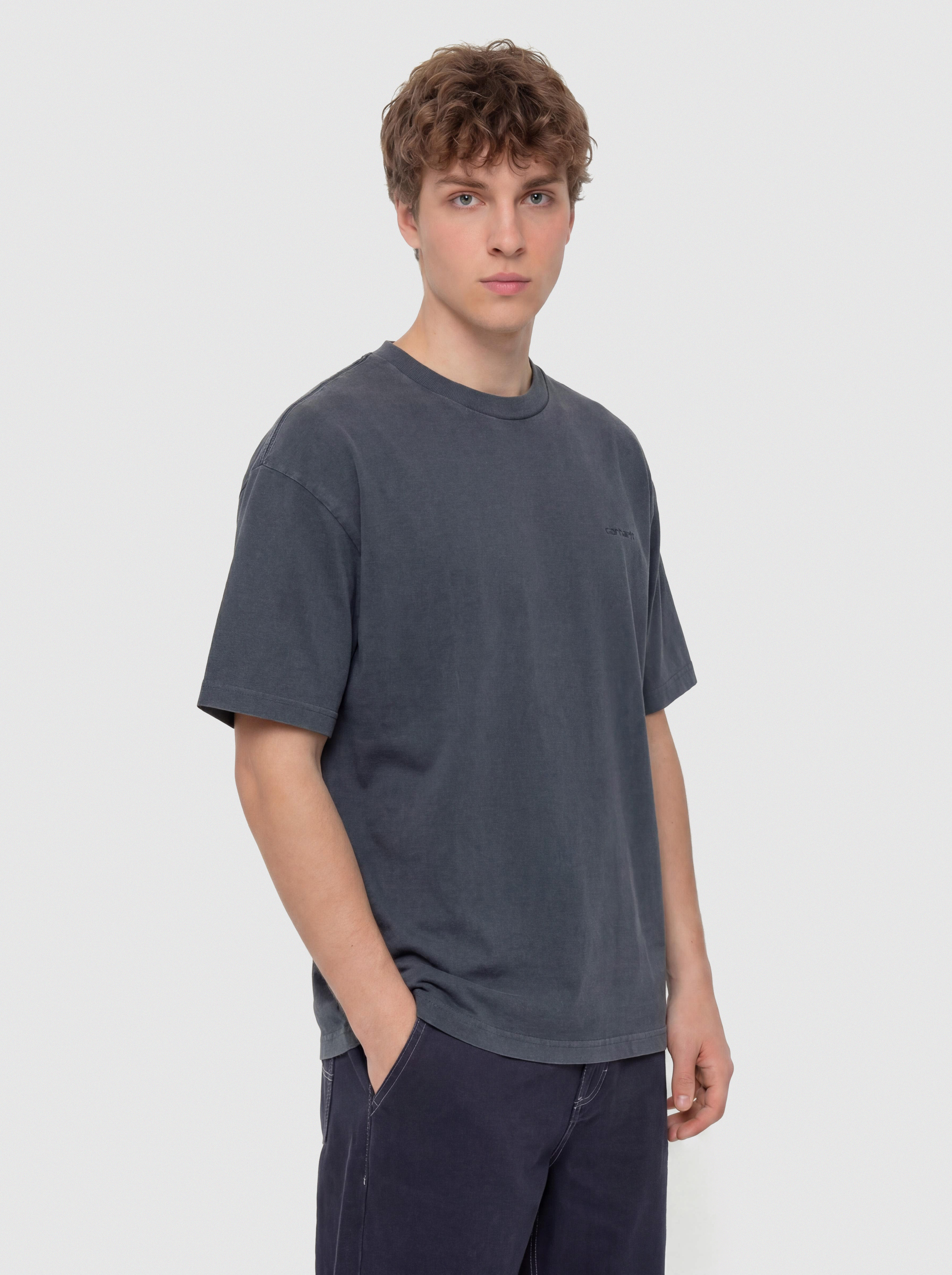 Тениска Carhartt WIP Benton (carbon)