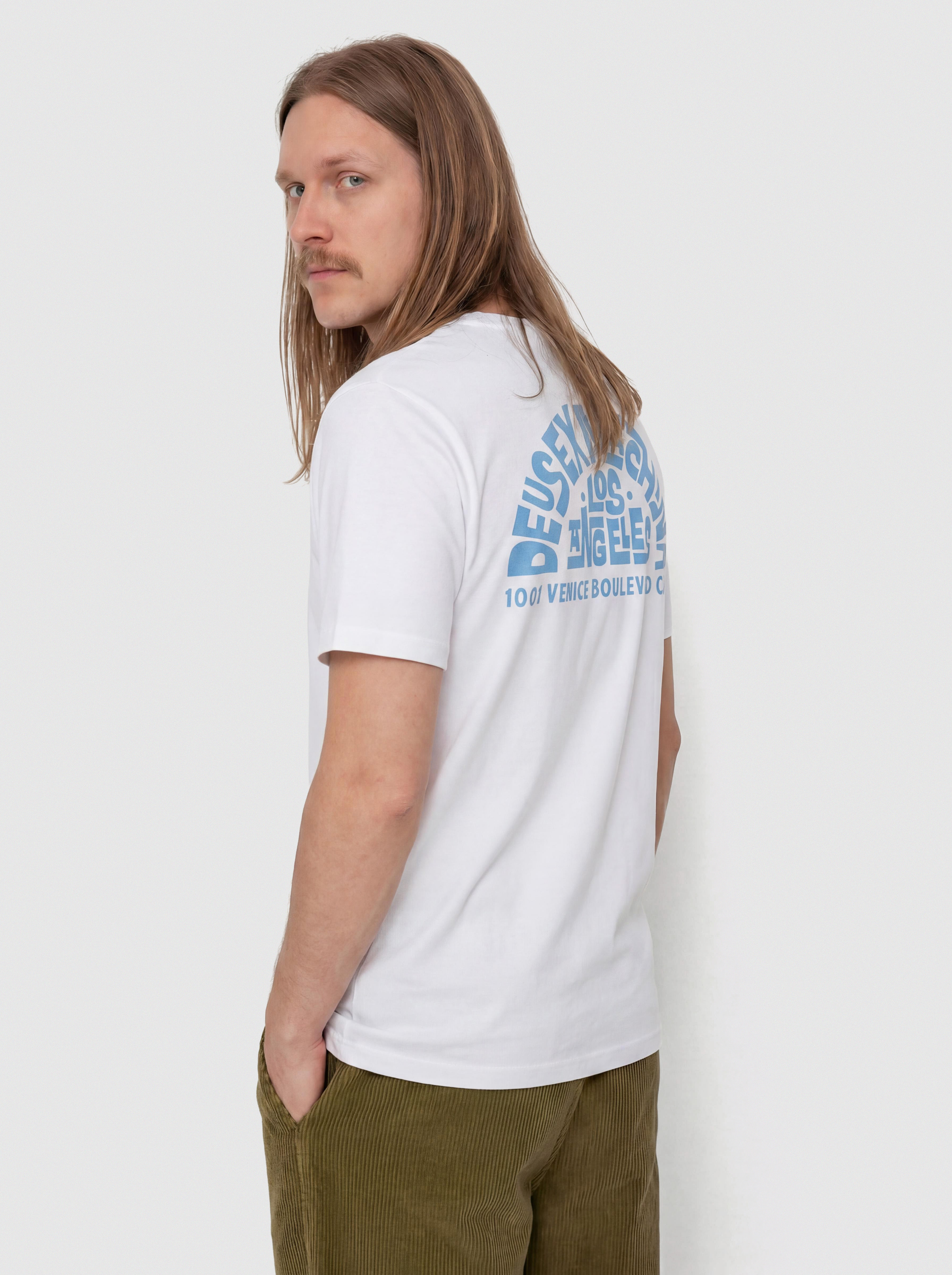 Тениска Deus Ex Machina Los Angeles Address (vintage white)