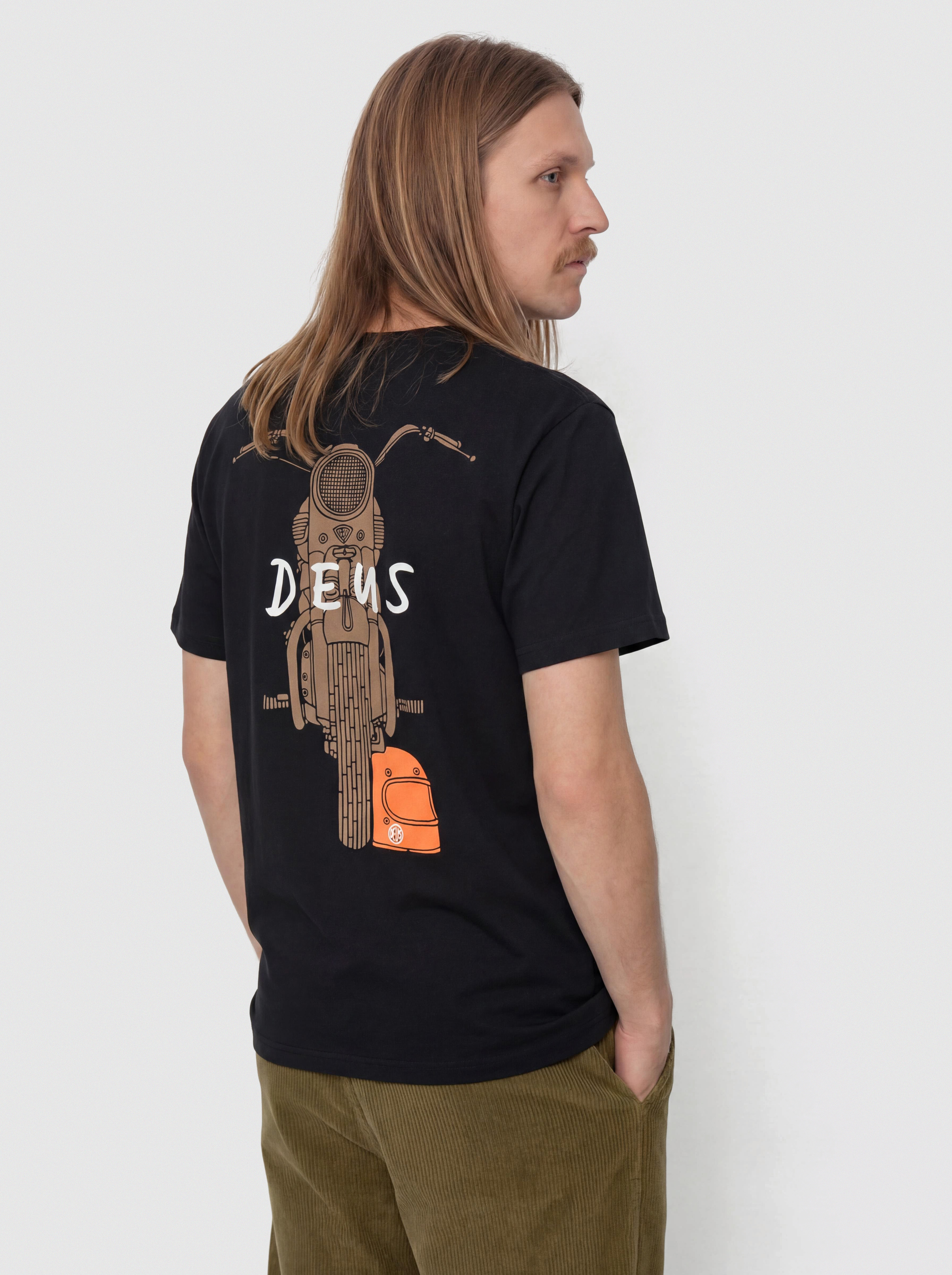 Тениска Deus Ex Machina Frontage (black)