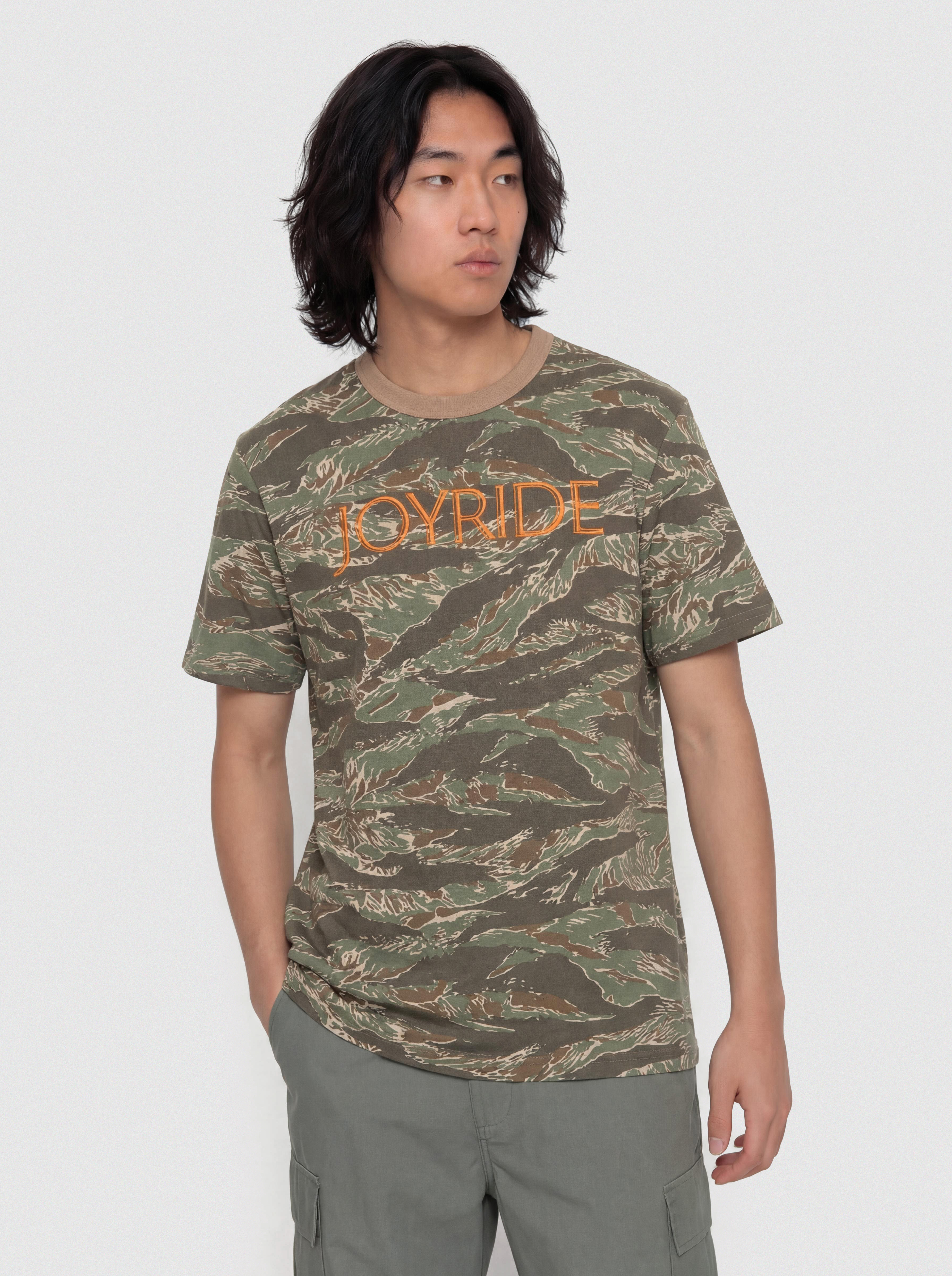 Тениска Deus Ex Machina Joyride Ringer (ground cover green)
