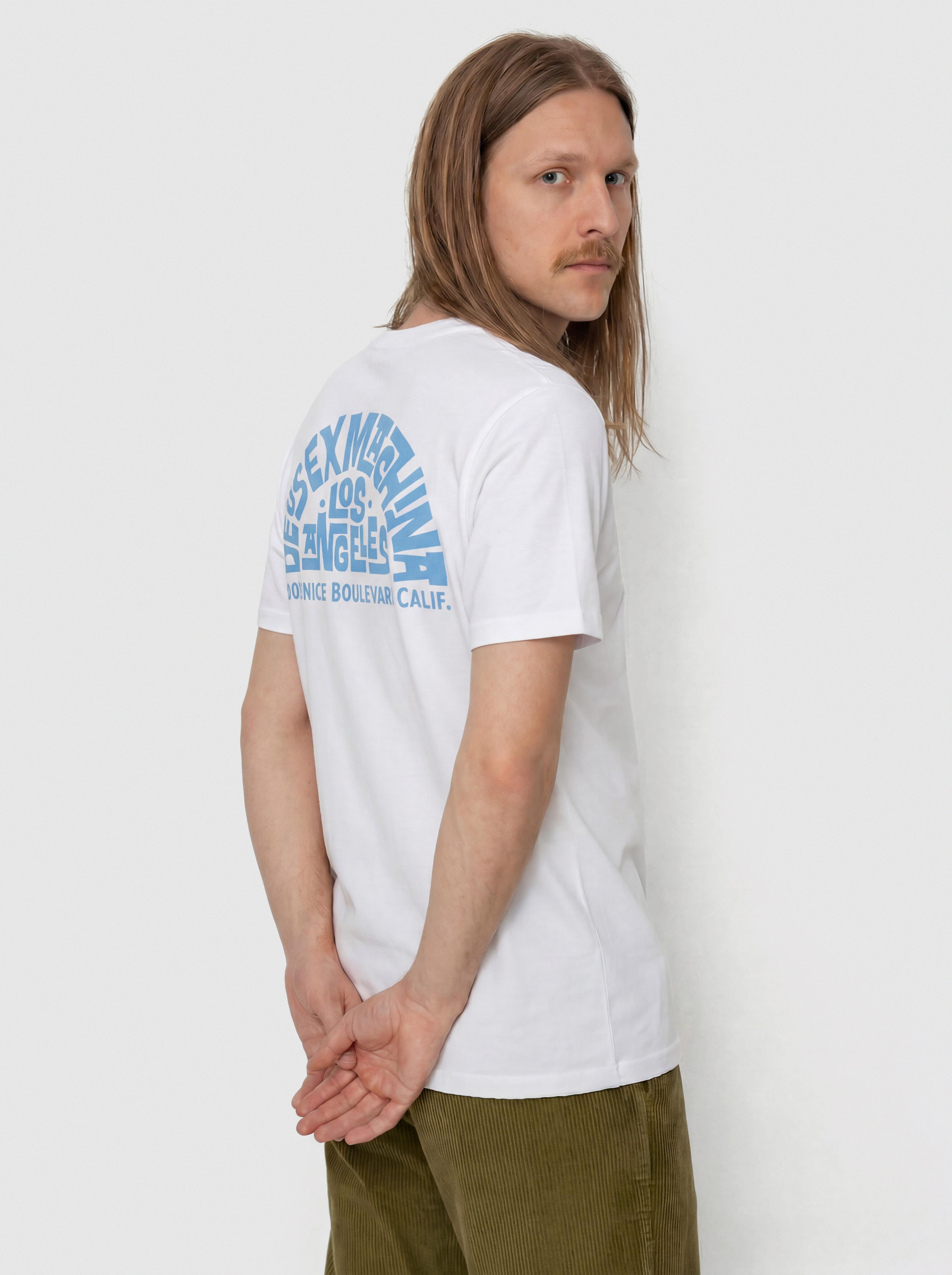 Тениска Deus Ex Machina Los Angeles Address (vintage white)