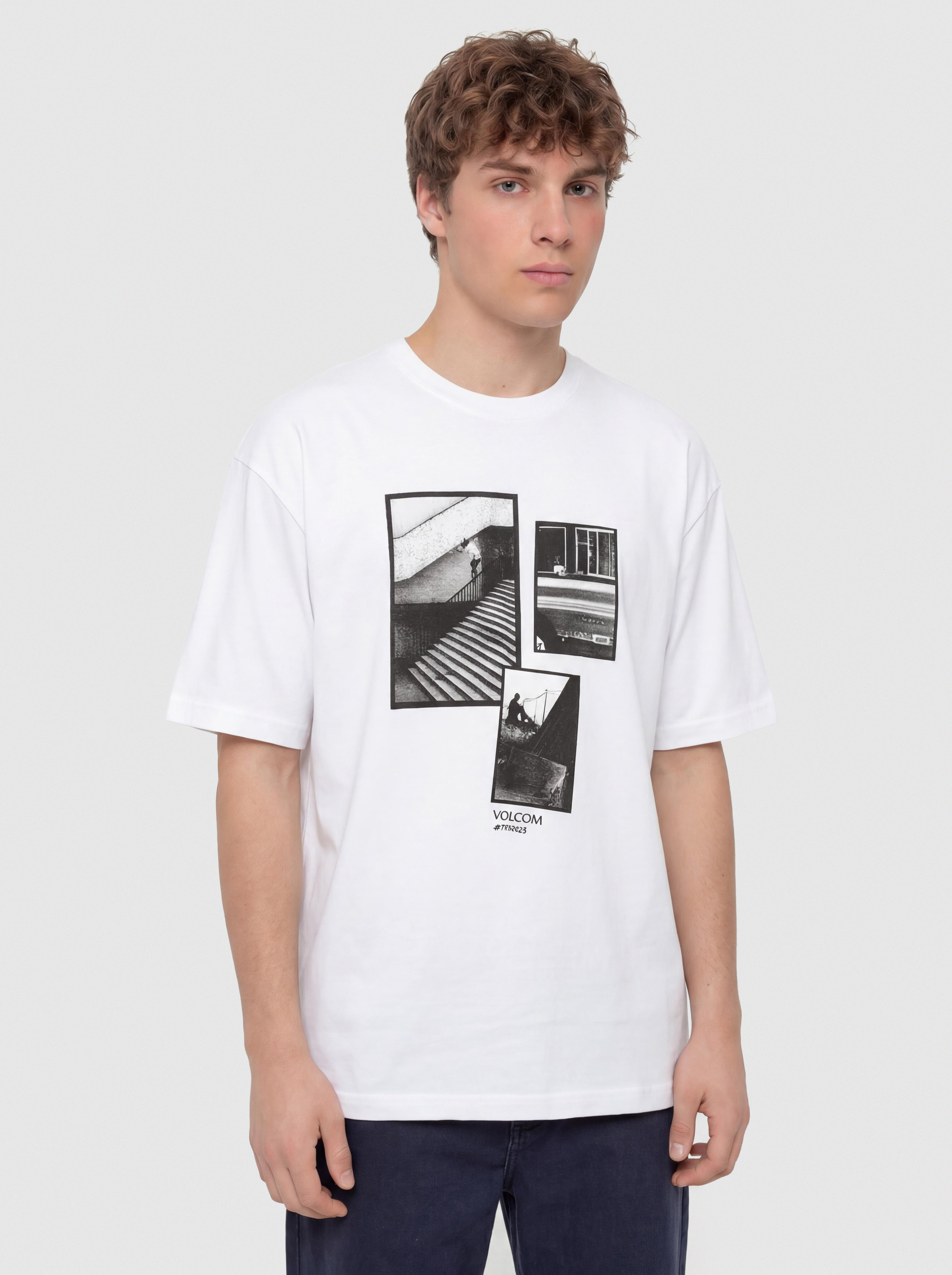 Тениска Volcom Pfanngles Lse (white)