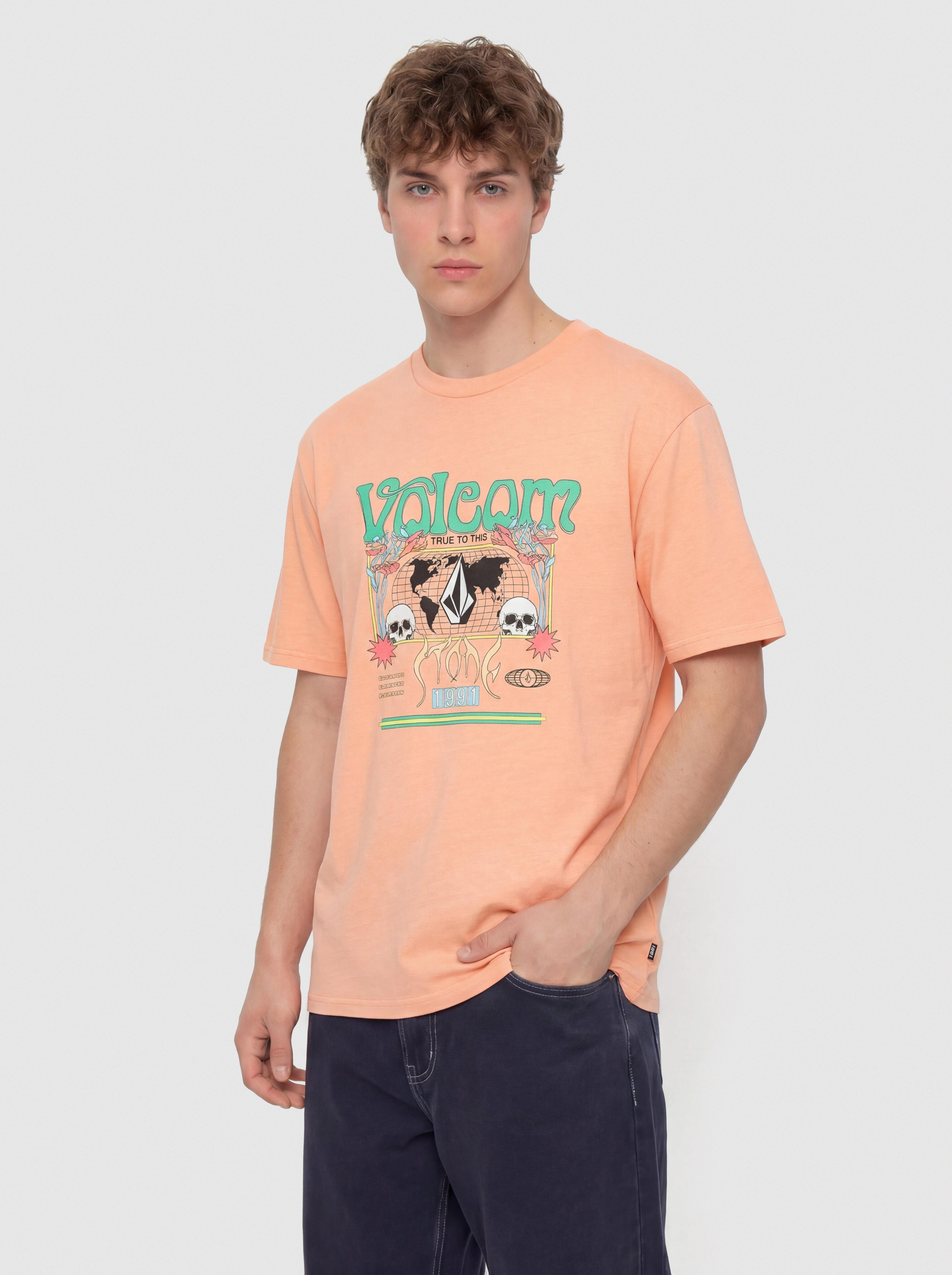 Тениска Volcom Worldly Pw (pale peach)