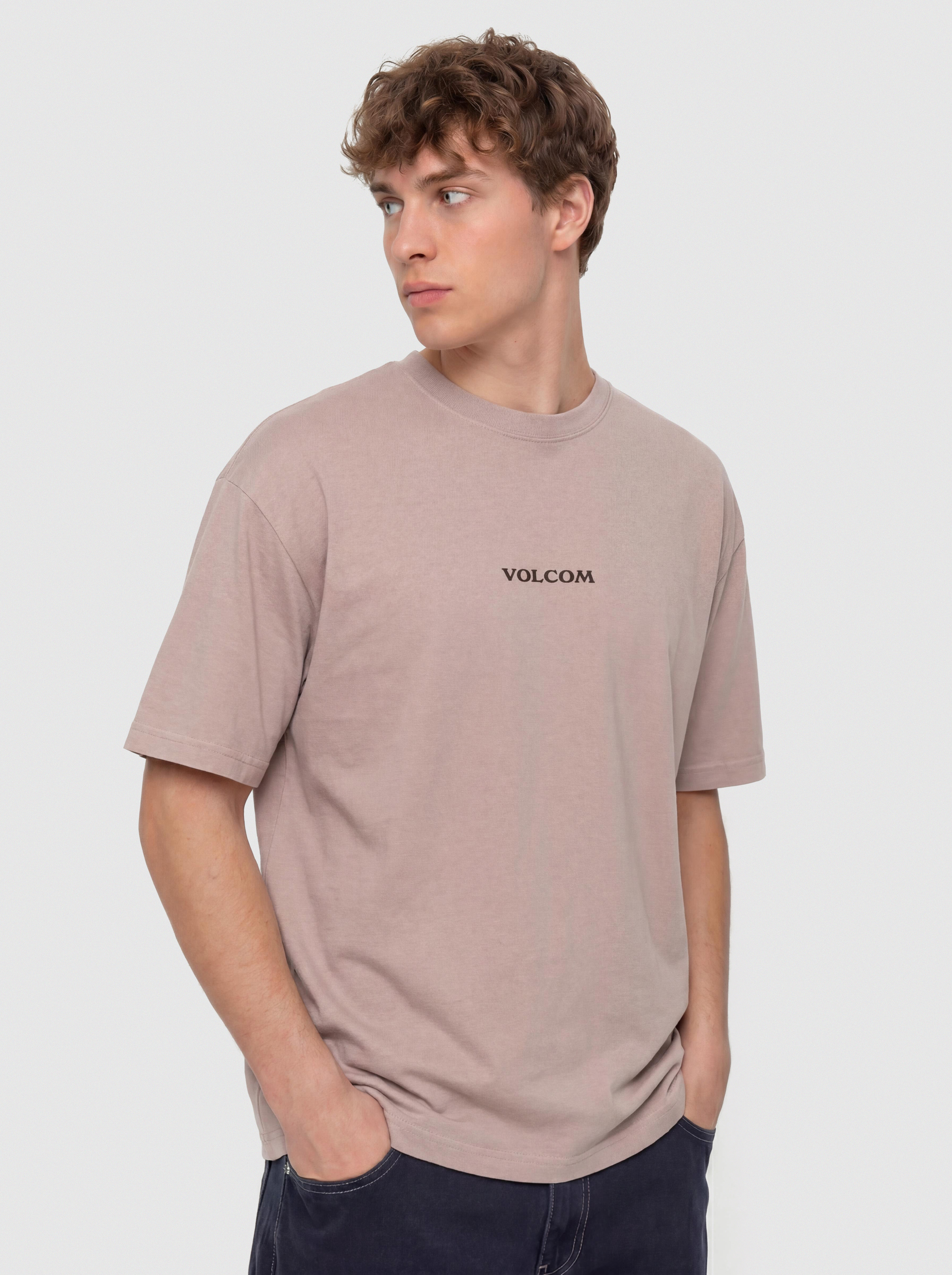 Тениска Volcom Volcom Stone Lse (bark brown)