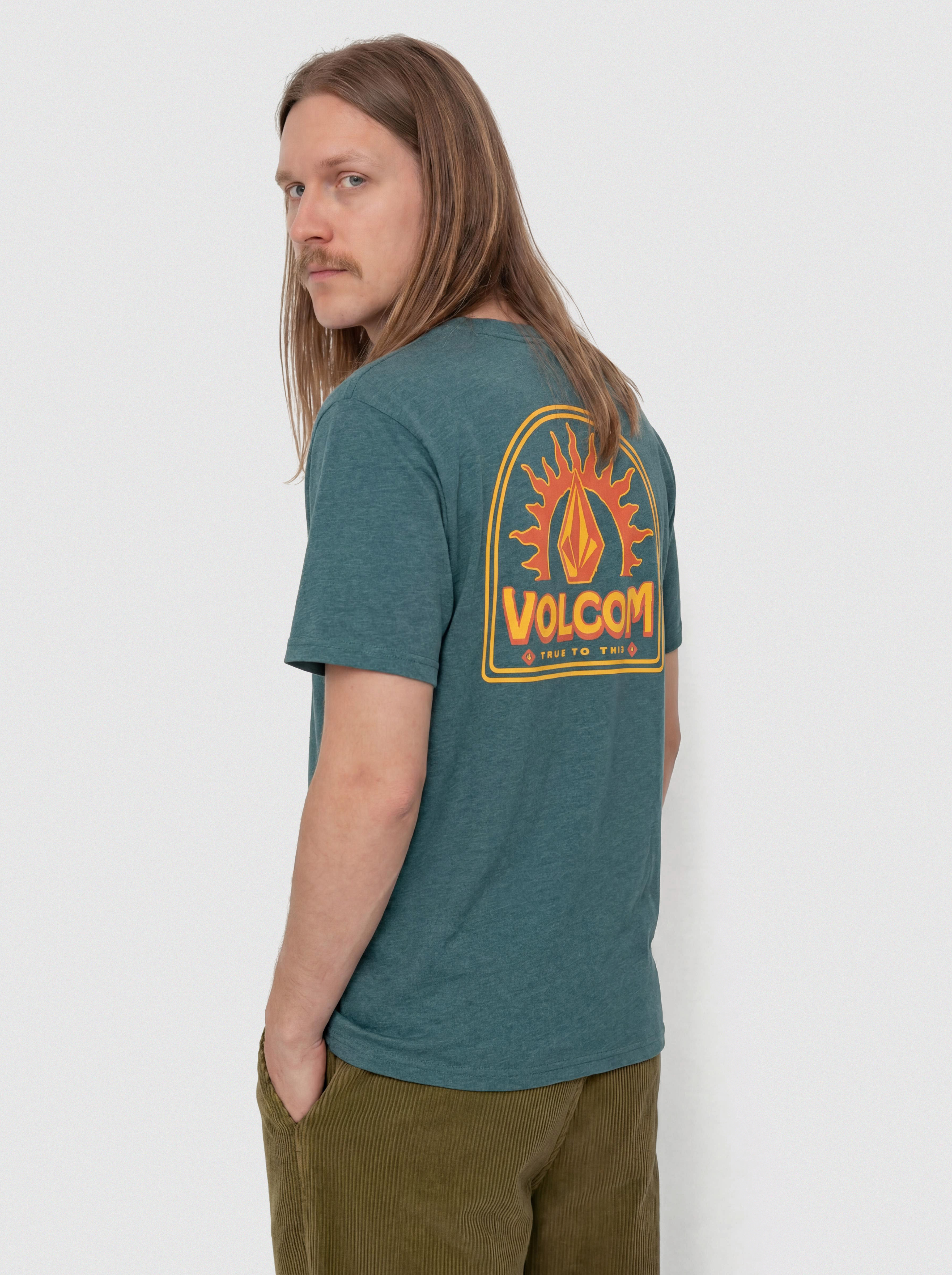 Тениска Volcom Solstice Hth (rifle green)