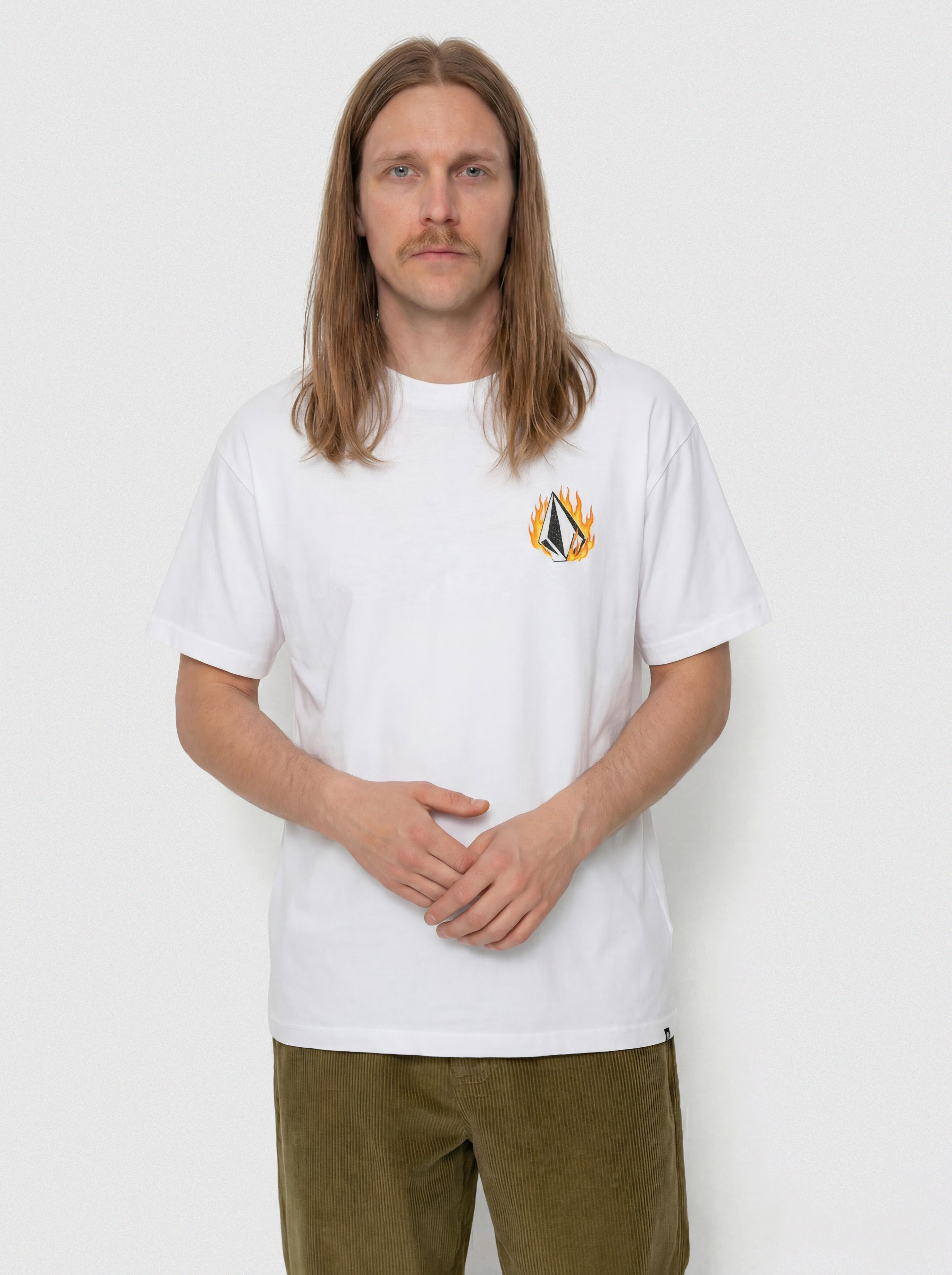 Тениска Volcom Double Fantasy Lse (white)