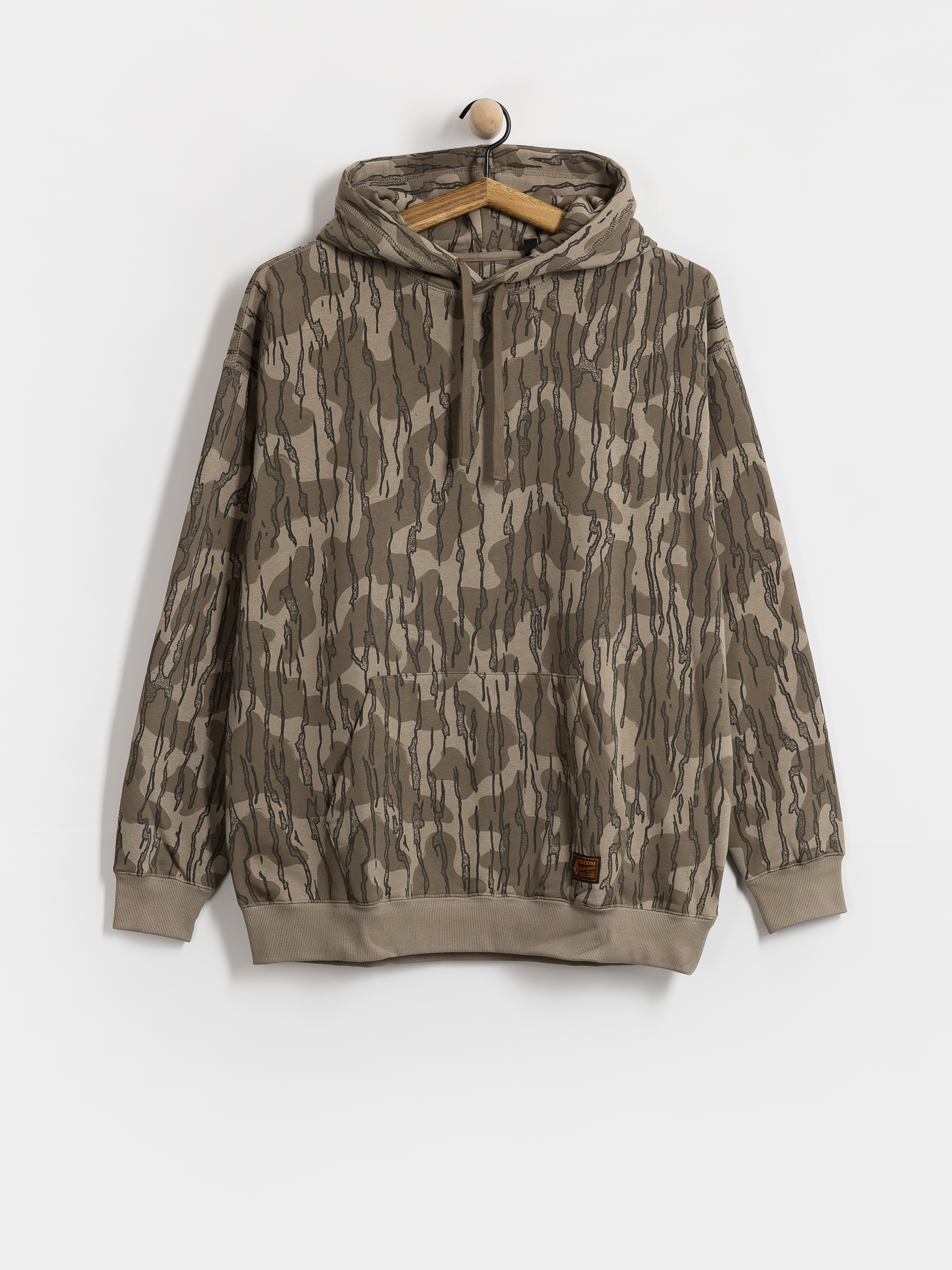 Суитшърт с качулка Volcom Operators HD (brindle)