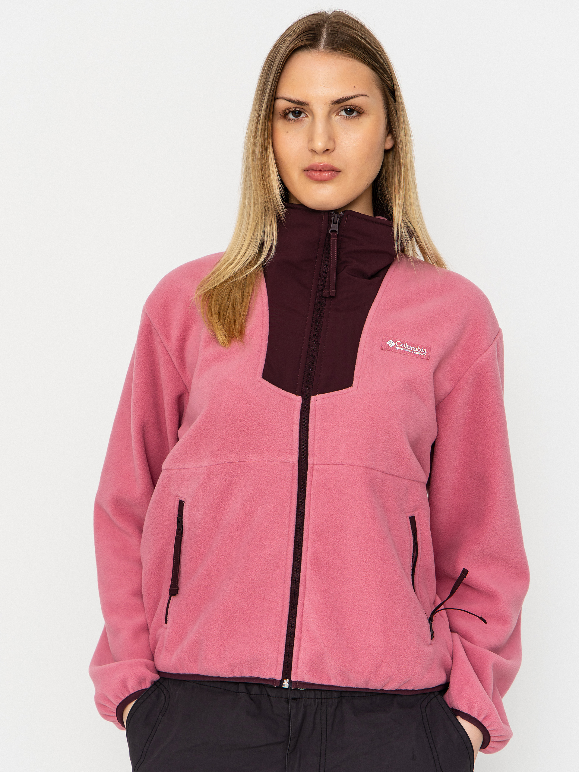 Поларени суитшърт Columbia Sequoia Grove Full Zip Wmn (rosette/moonvista)