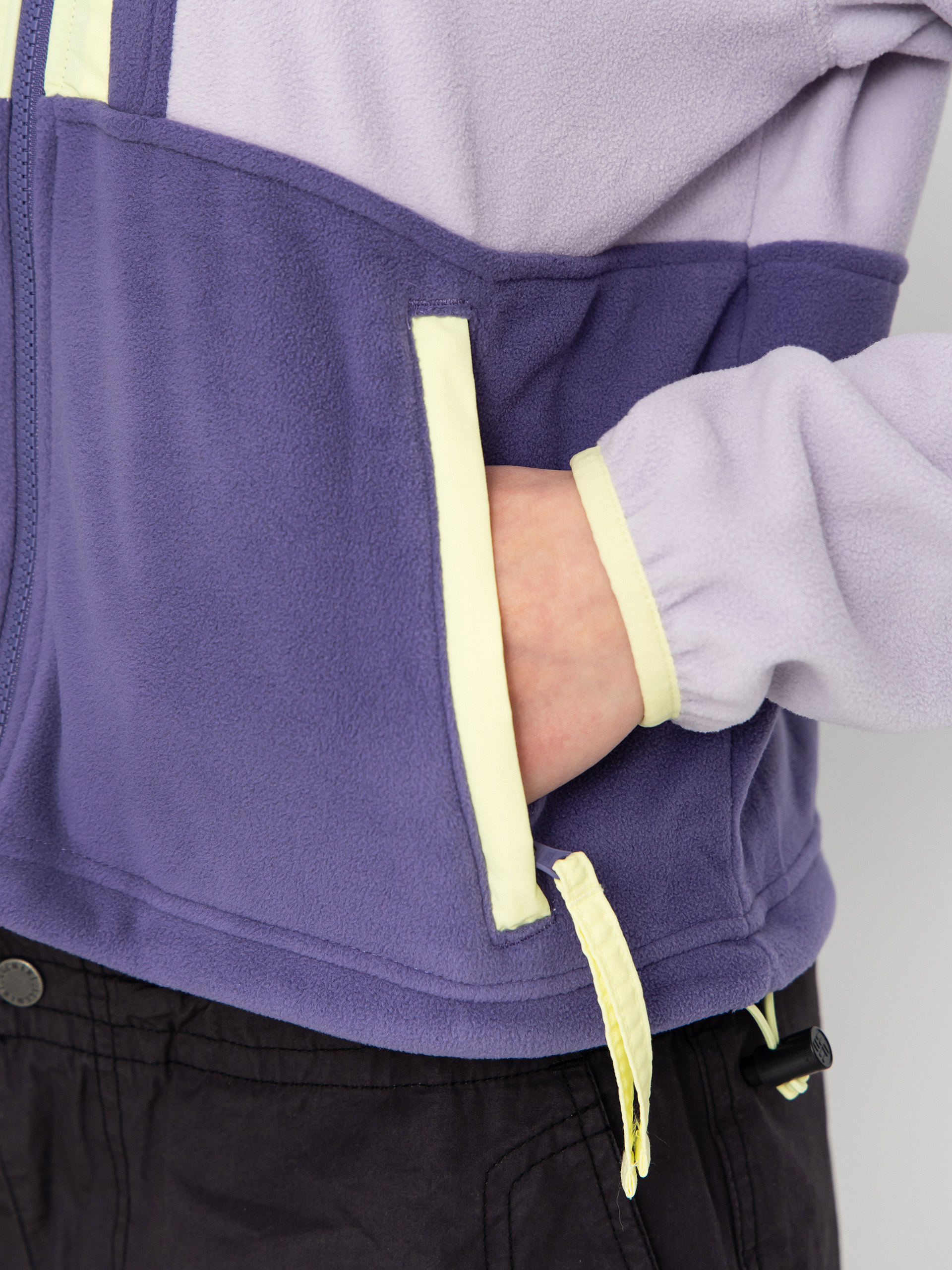 Дамски Поларени суитшърт Columbia Backbowl II Full Zip (lavender pearl/stormwatch/citron haze)
