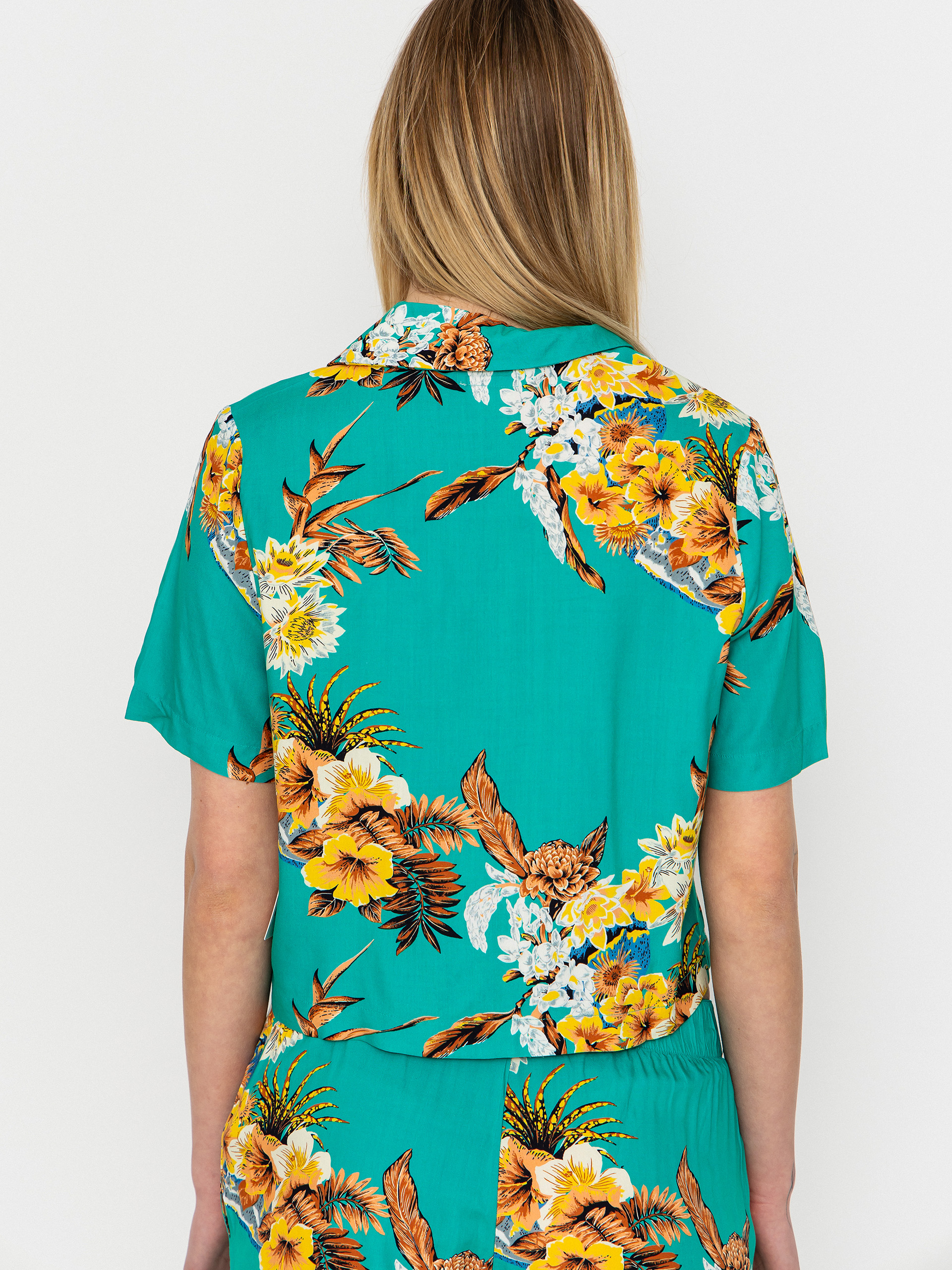 Риза Brixton Campos Button Down Wmn (retro green flor campos)