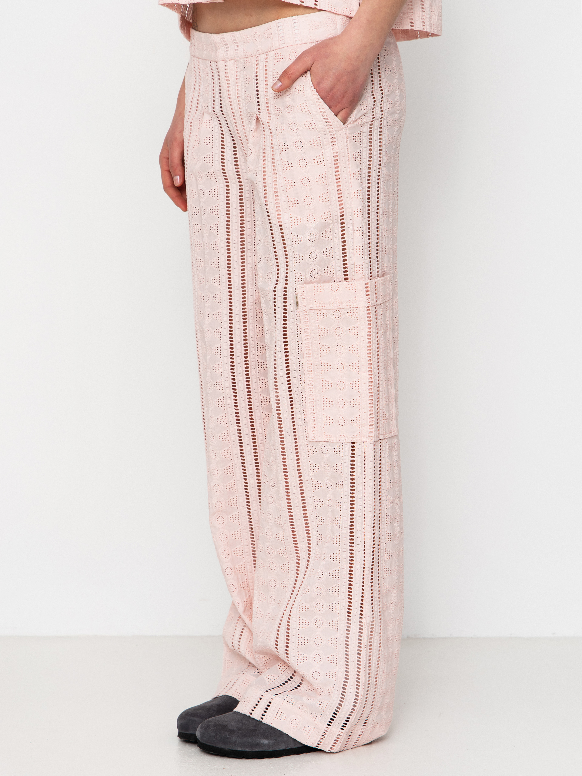 Панталони Brixton The Mercer Wide Leg Trouser Wmn (chalk pink)