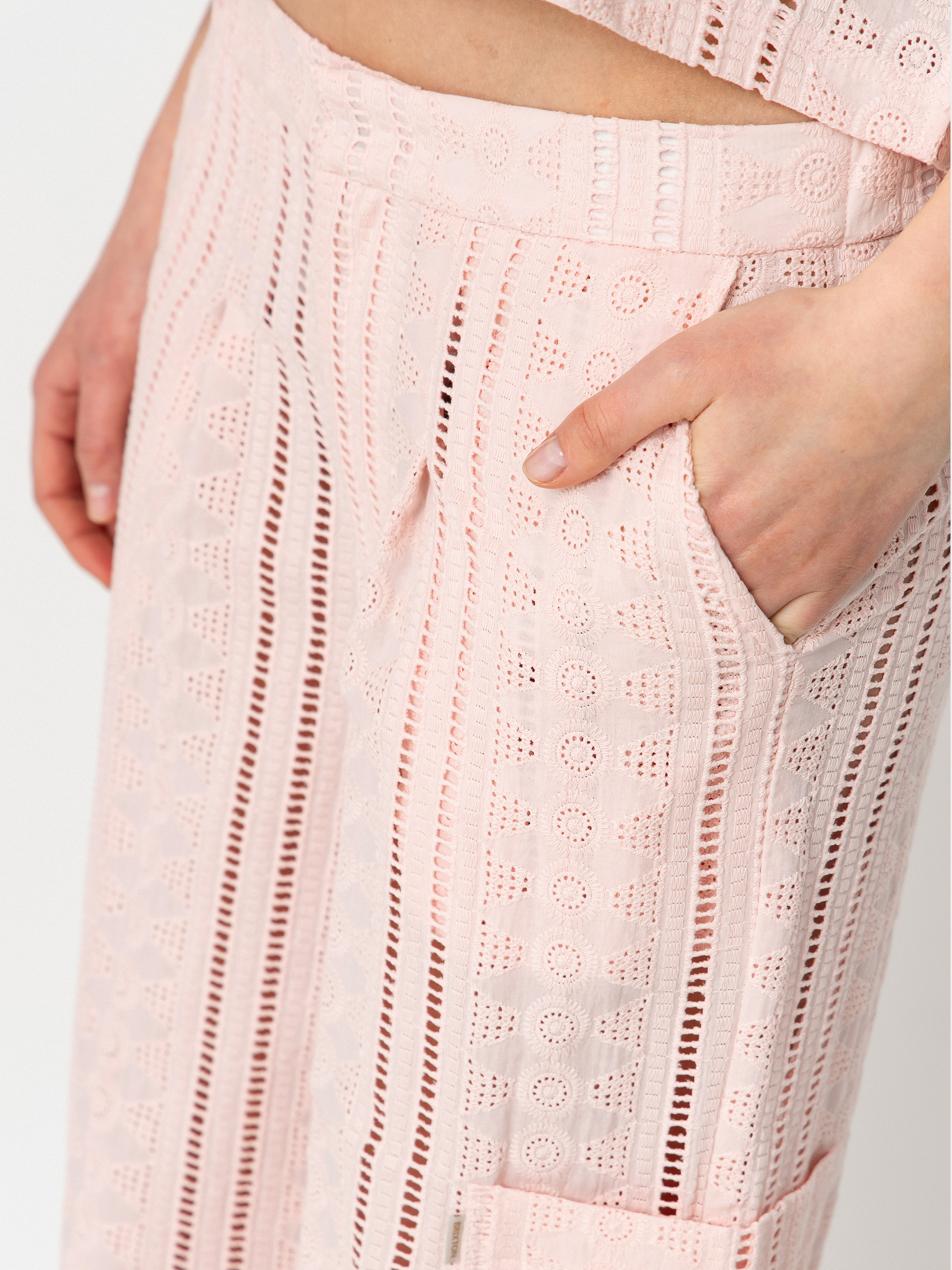 Панталони Brixton The Mercer Wide Leg Trouser Wmn (chalk pink)