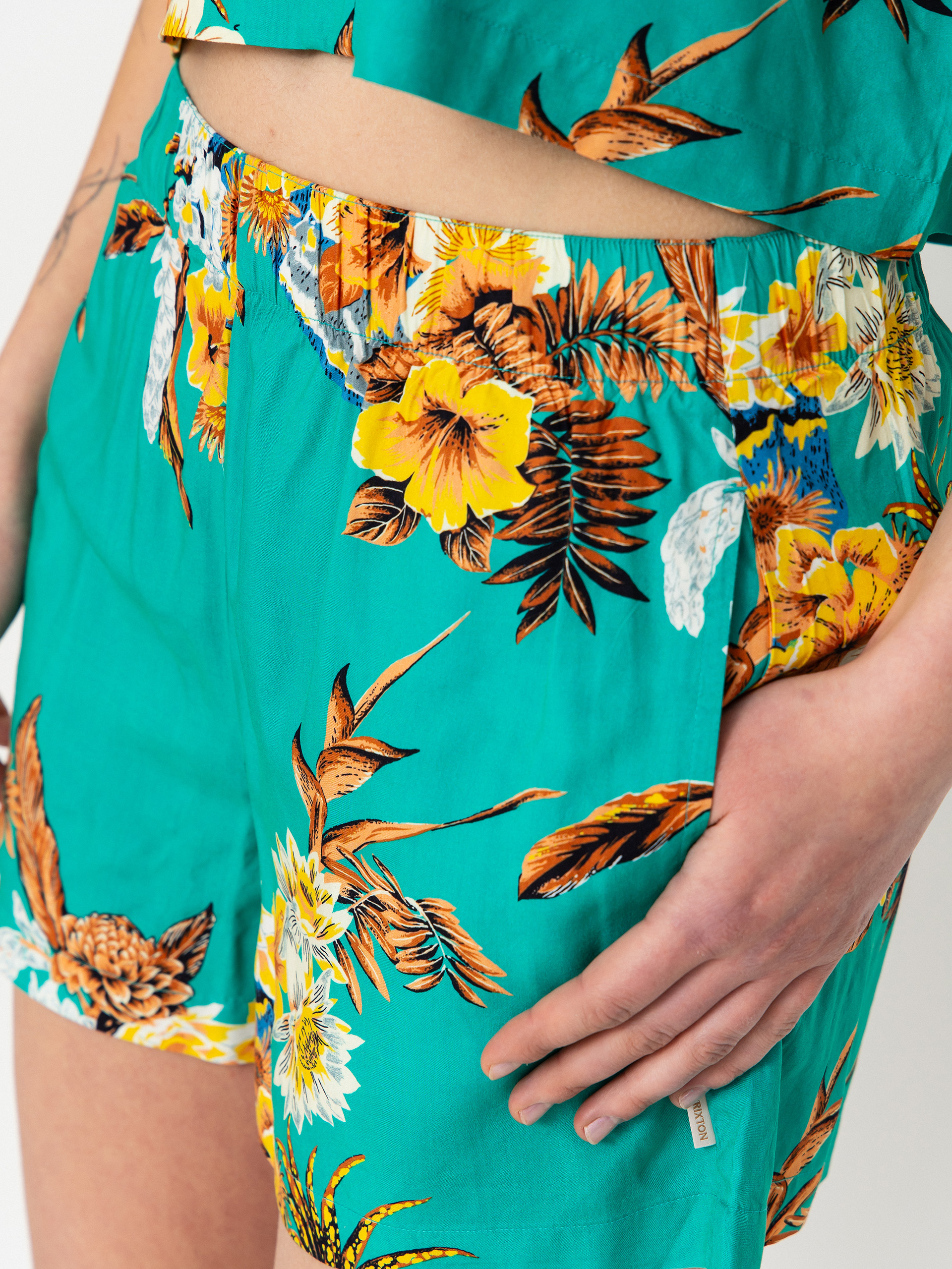 Къси панталони Brixton Campos Lounge Wmn (retro green flor campos)