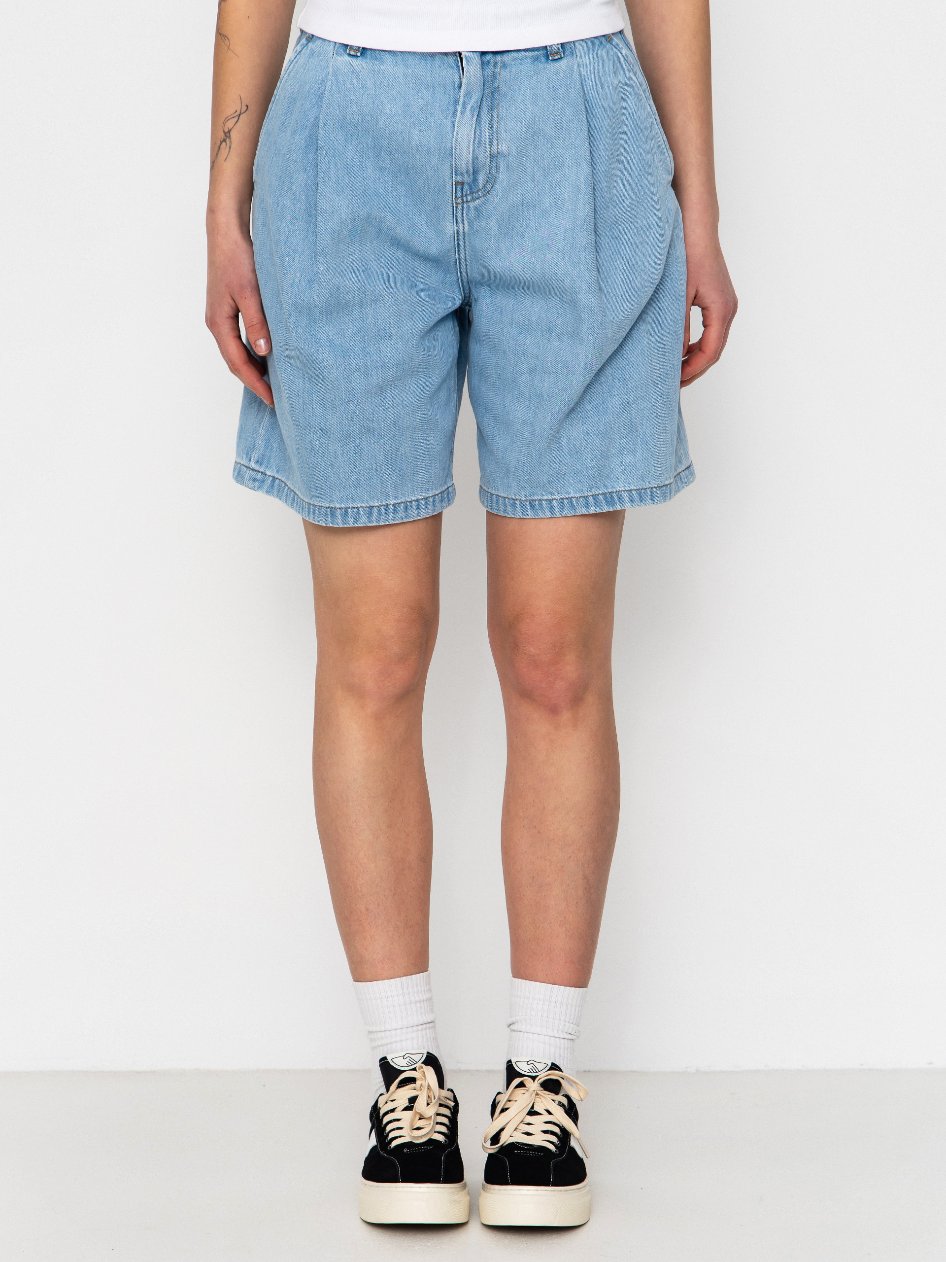 Къси панталони Carhartt WIP Alta Wmn (blue stone bleached)