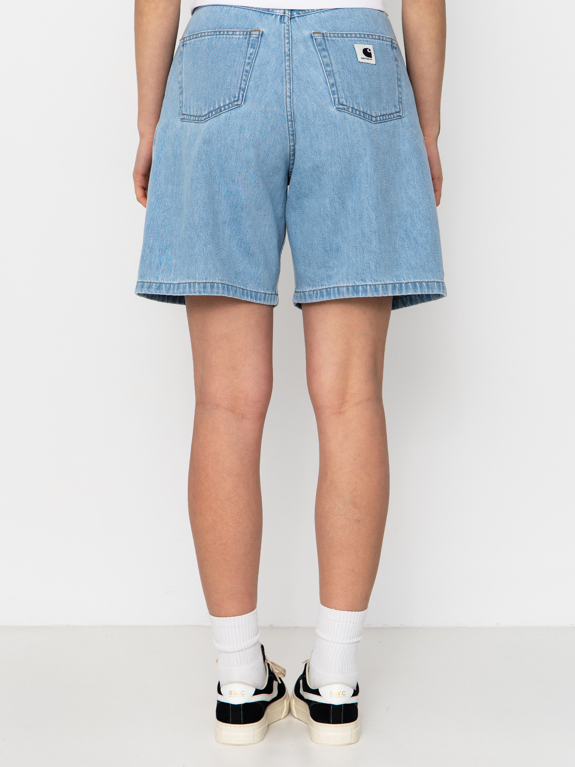 Къси панталони Carhartt WIP Alta Wmn (blue stone bleached)