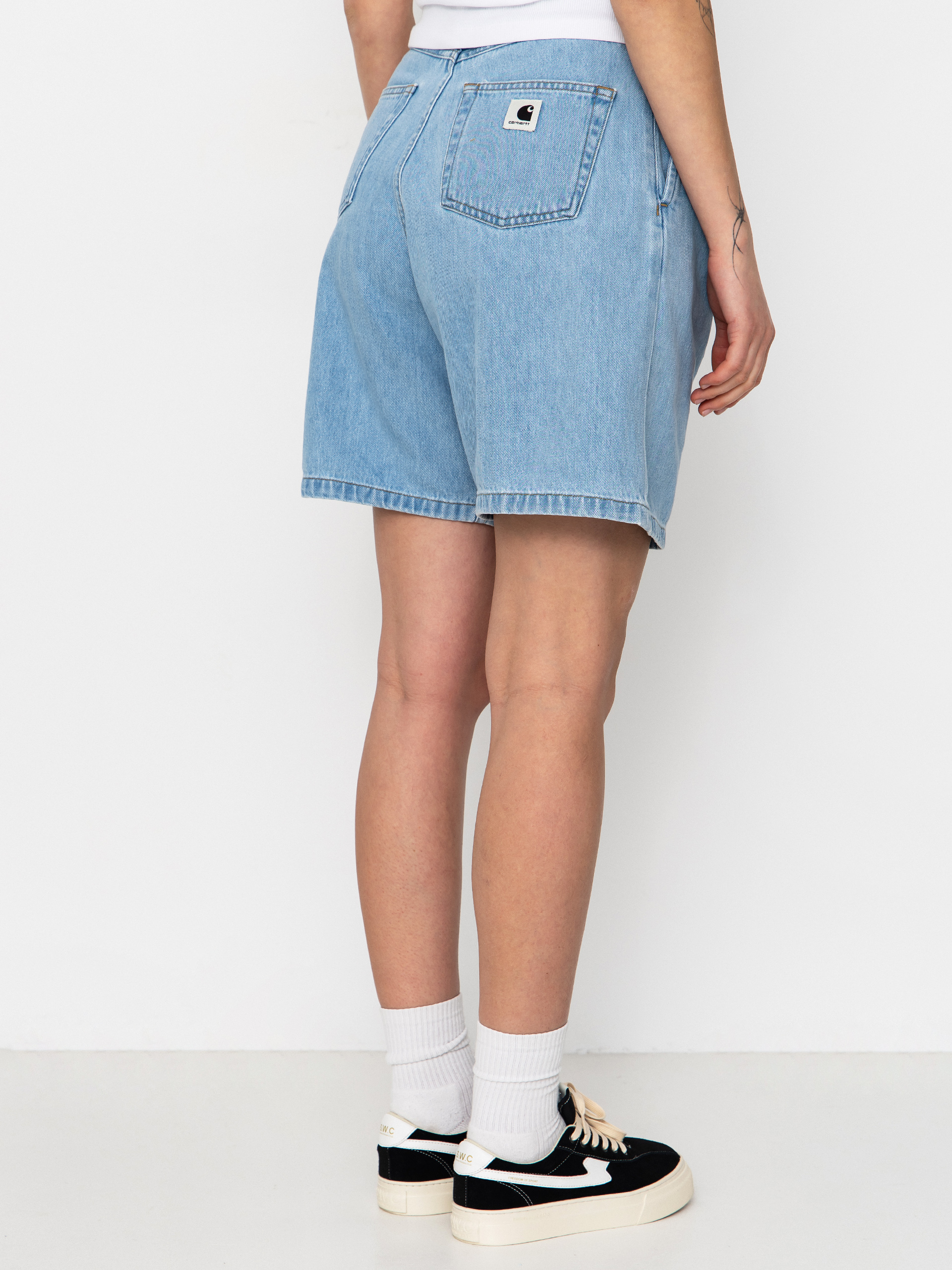Къси панталони Carhartt WIP Alta Wmn (blue stone bleached)