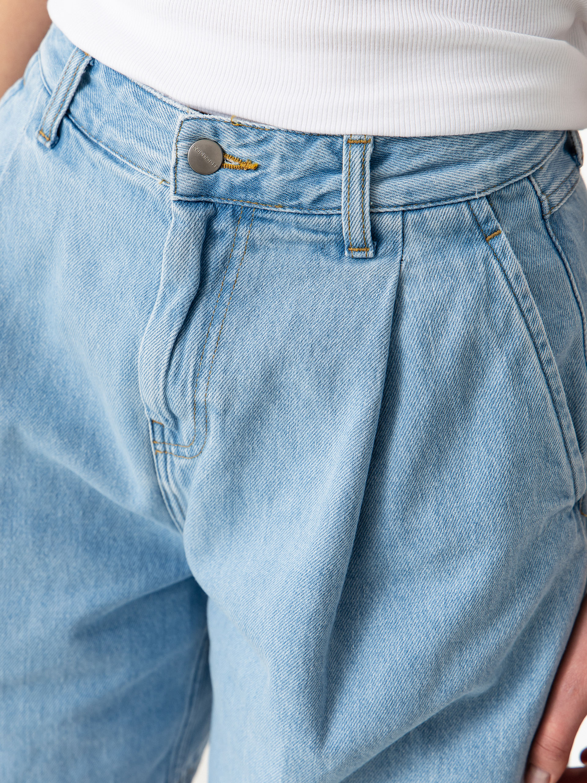 Къси панталони Carhartt WIP Alta Wmn (blue stone bleached)