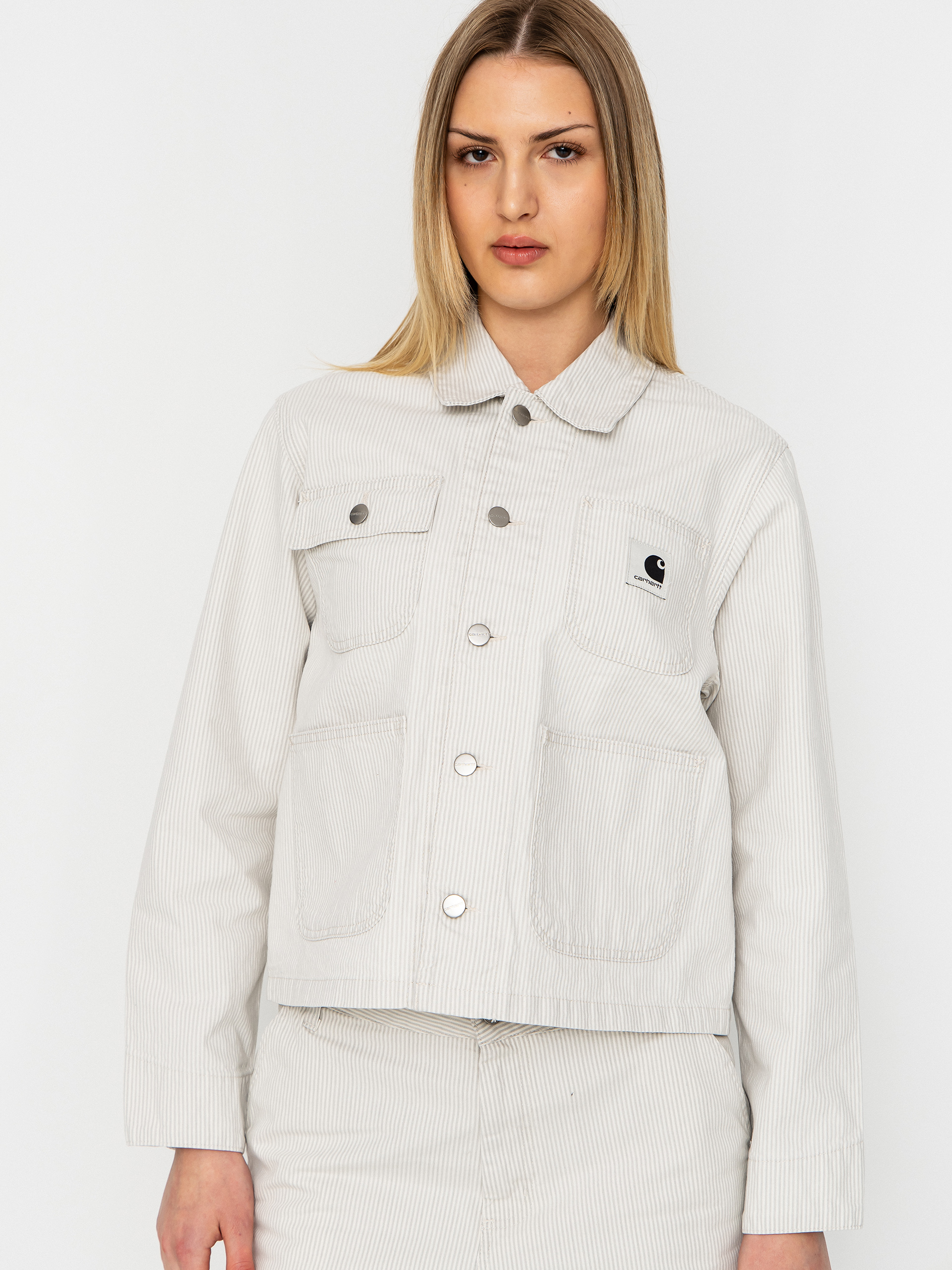 Яке Carhartt WIP Mercer Chore Coat Wmn (mercer stripe/graphite/wax)