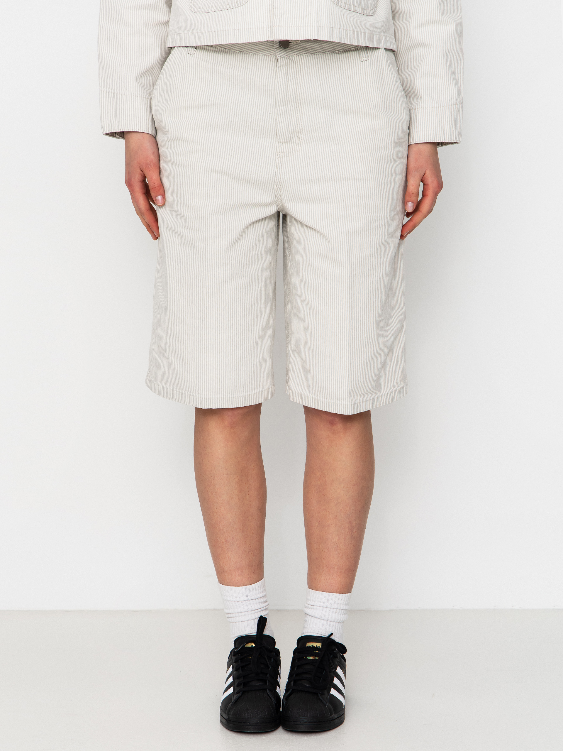 Къси панталони Carhartt WIP Mercer Single Knee Wmn (mercer stripe/graphite/wax)