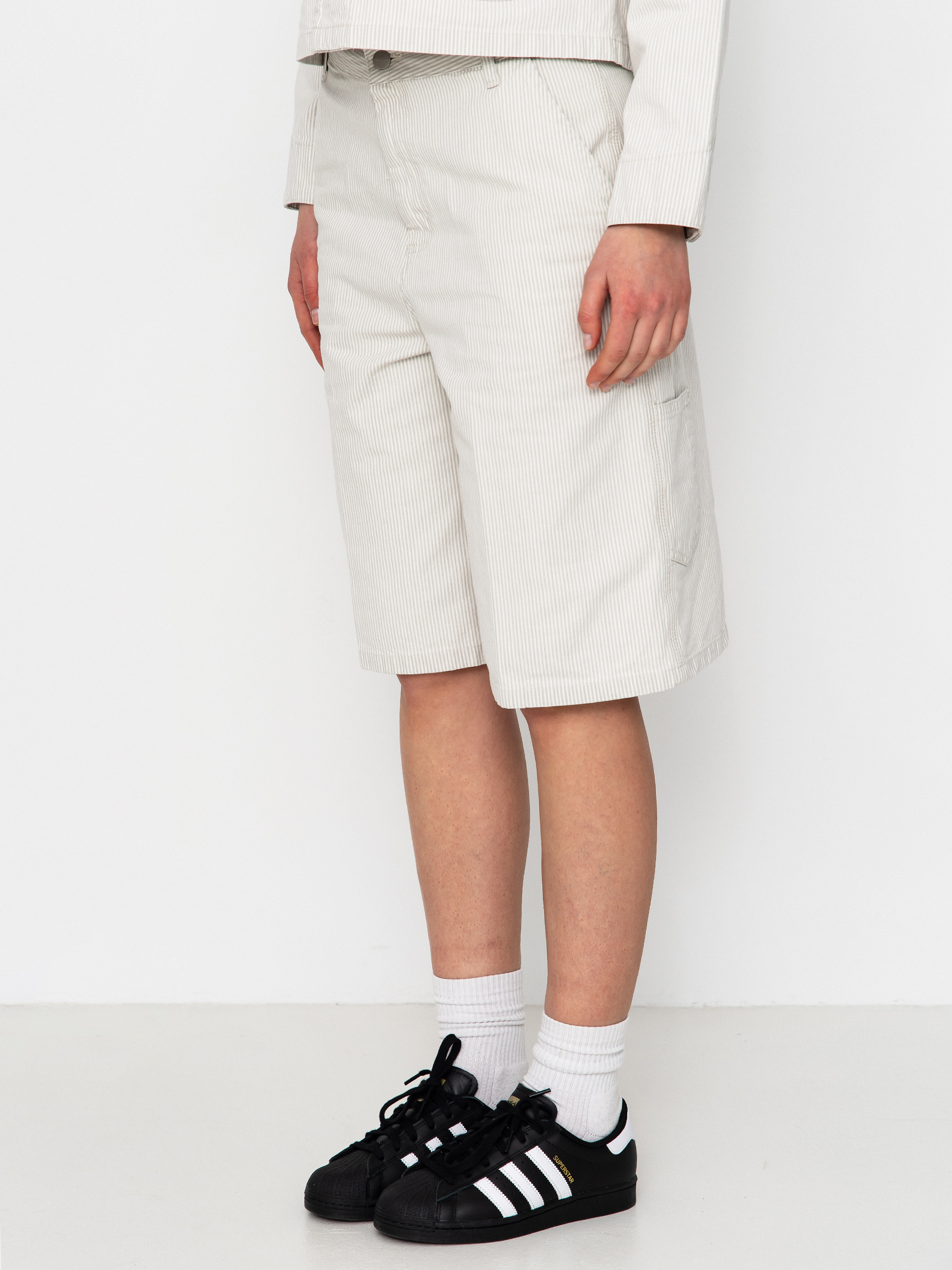 Къси панталони Carhartt WIP Mercer Single Knee Wmn (mercer stripe/graphite/wax)