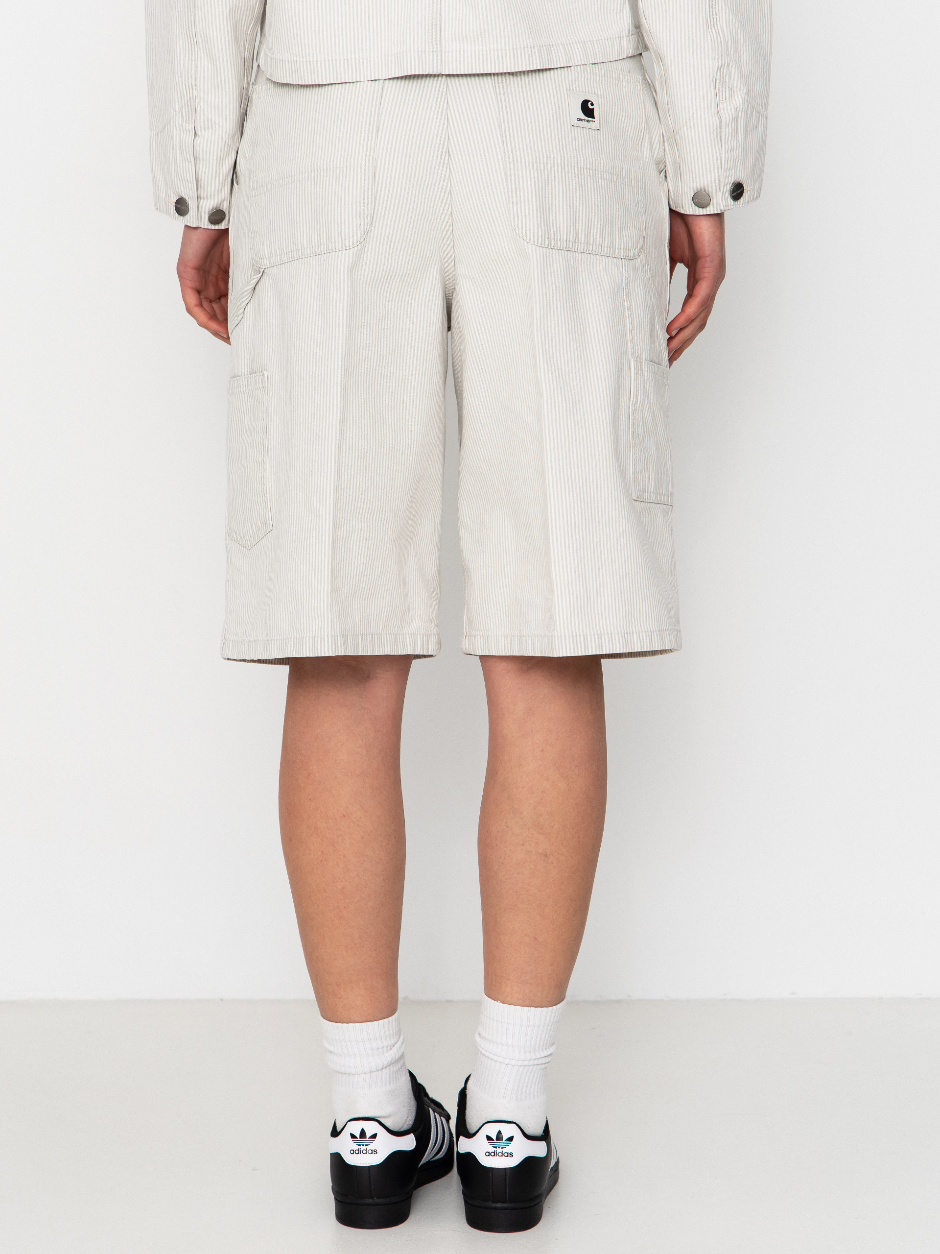Къси панталони Carhartt WIP Mercer Single Knee Wmn (mercer stripe/graphite/wax)
