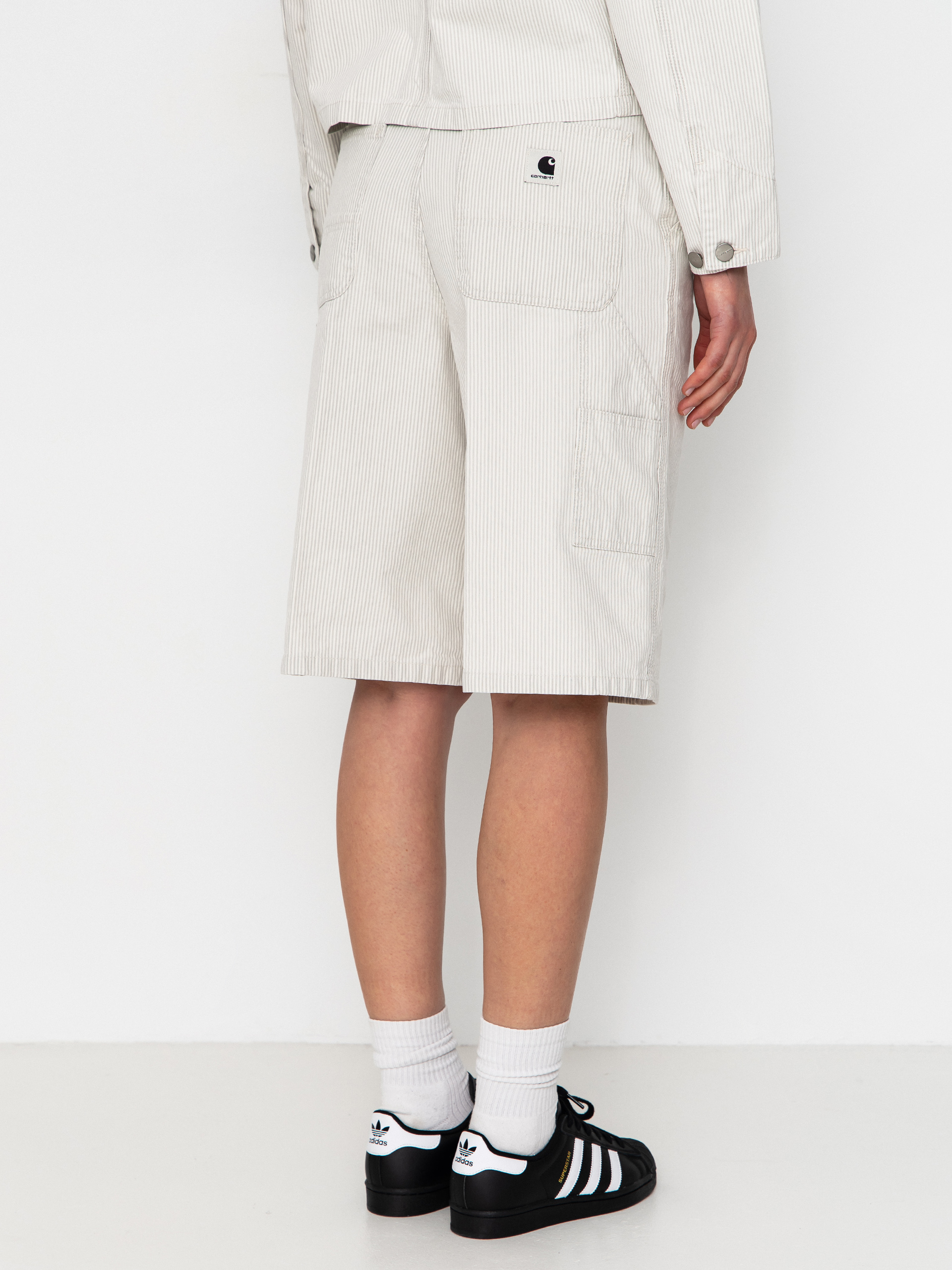 Къси панталони Carhartt WIP Mercer Single Knee Wmn (mercer stripe/graphite/wax)