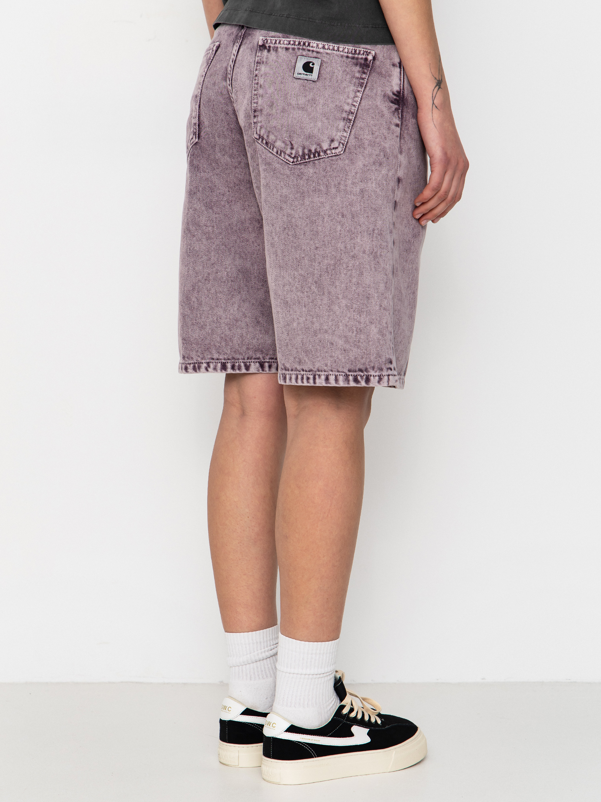 Къси панталони Carhartt WIP Brandon Wmn (cozy purple chalk wash)