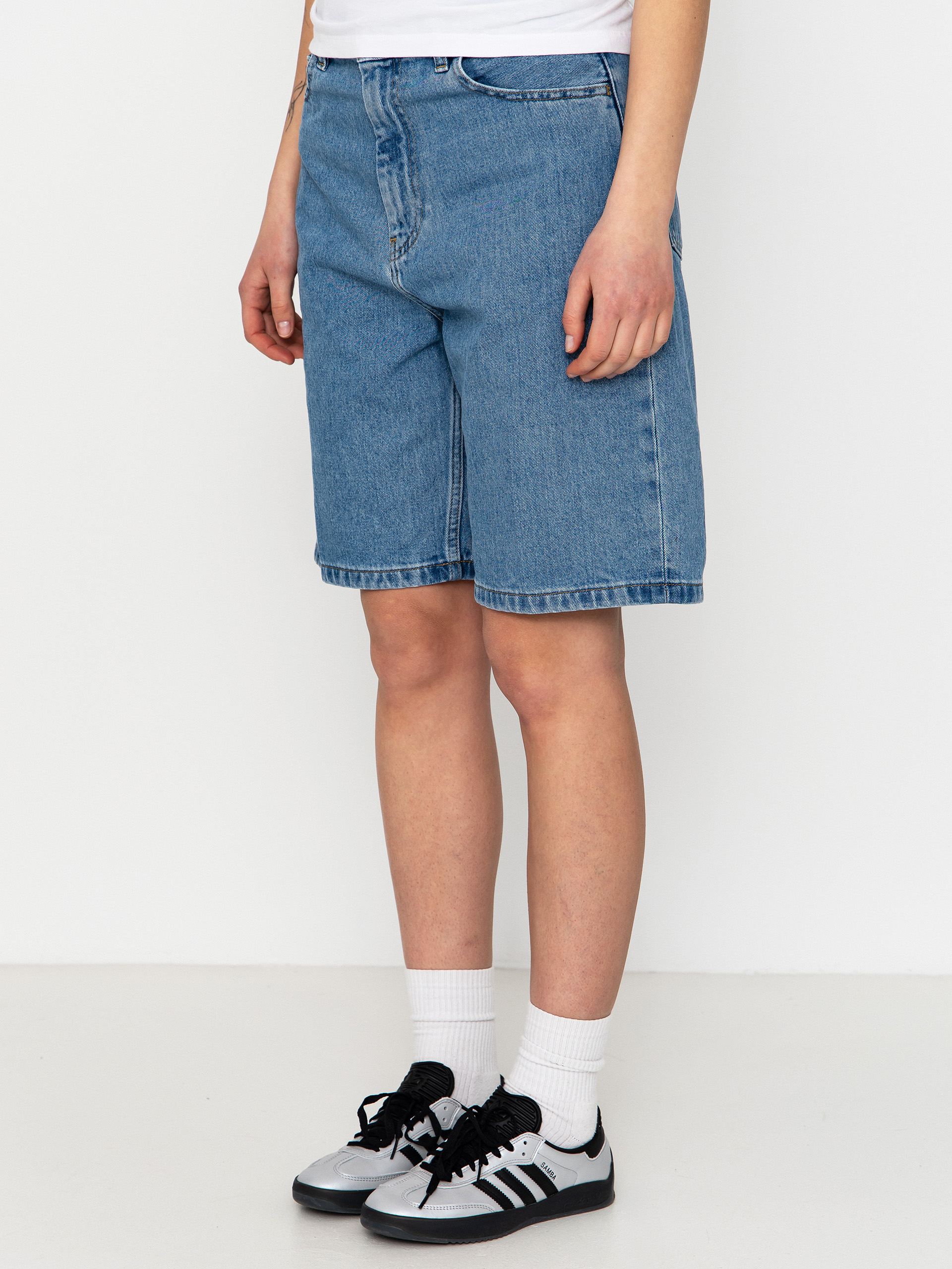 Къси панталони Carhartt WIP Brandon Wmn (blue stone bleached)