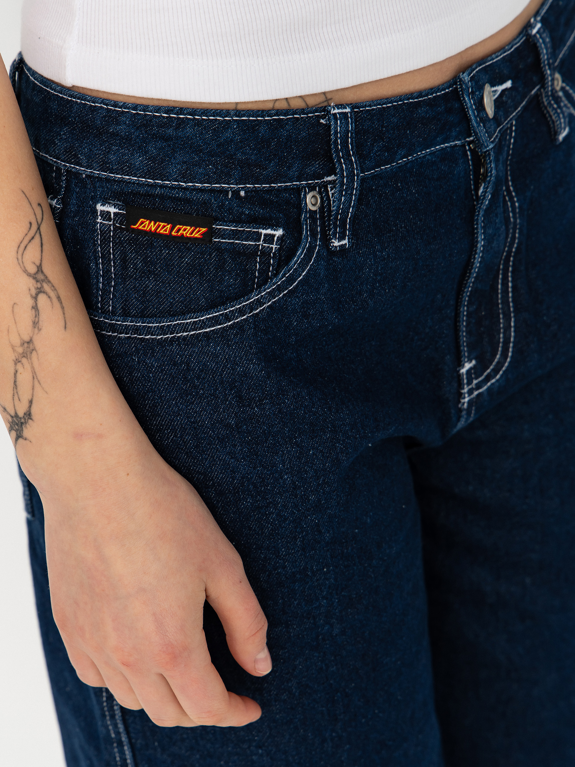 Къси панталони Santa Cruz Split Sun Wmn (dark denim)