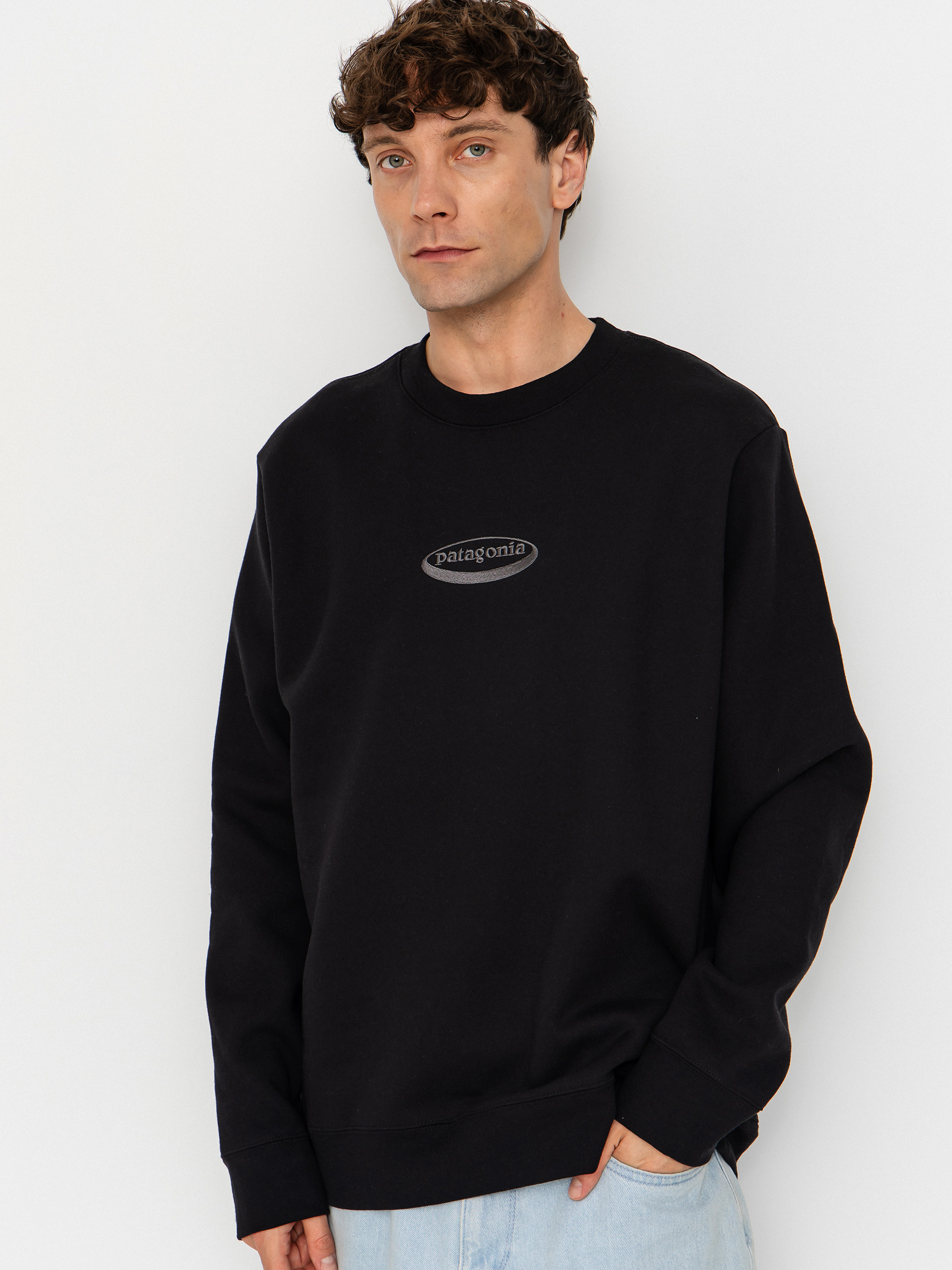 Суитшърт Patagonia 95 Oval Logo Uprisal (black)