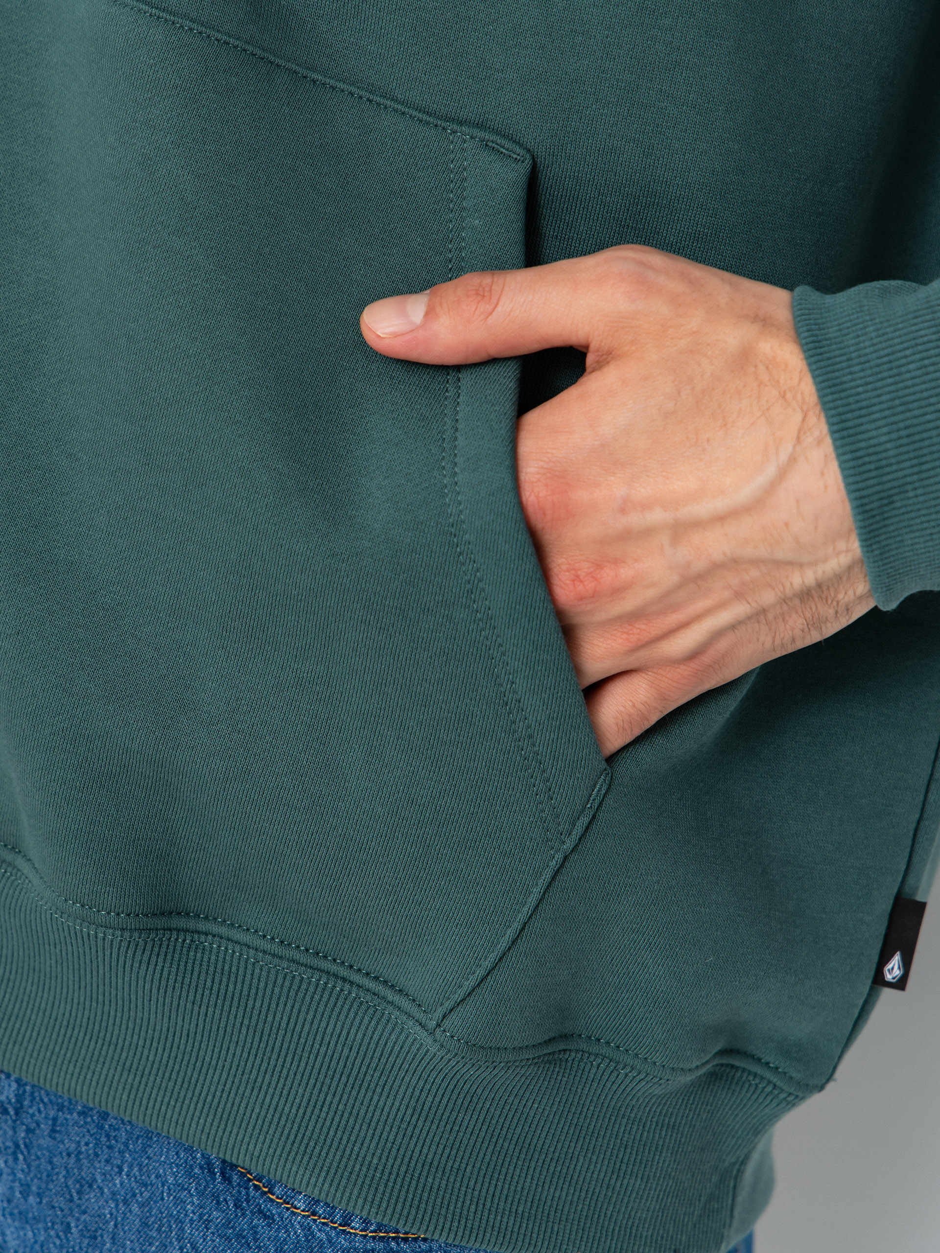 Суитшърт с качулка Volcom Watanite HD (rifle green)