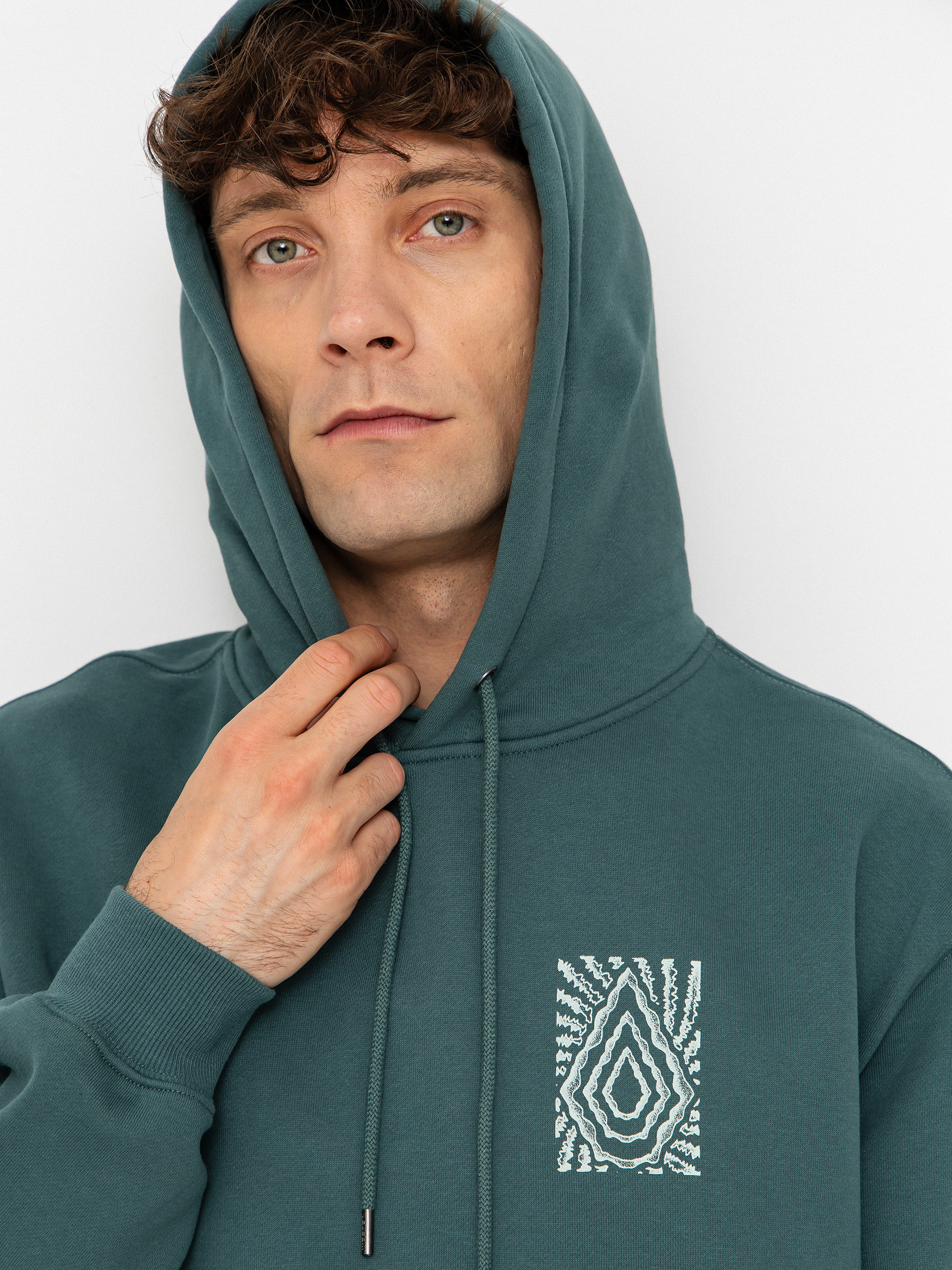 Суитшърт с качулка Volcom Watanite HD (rifle green)