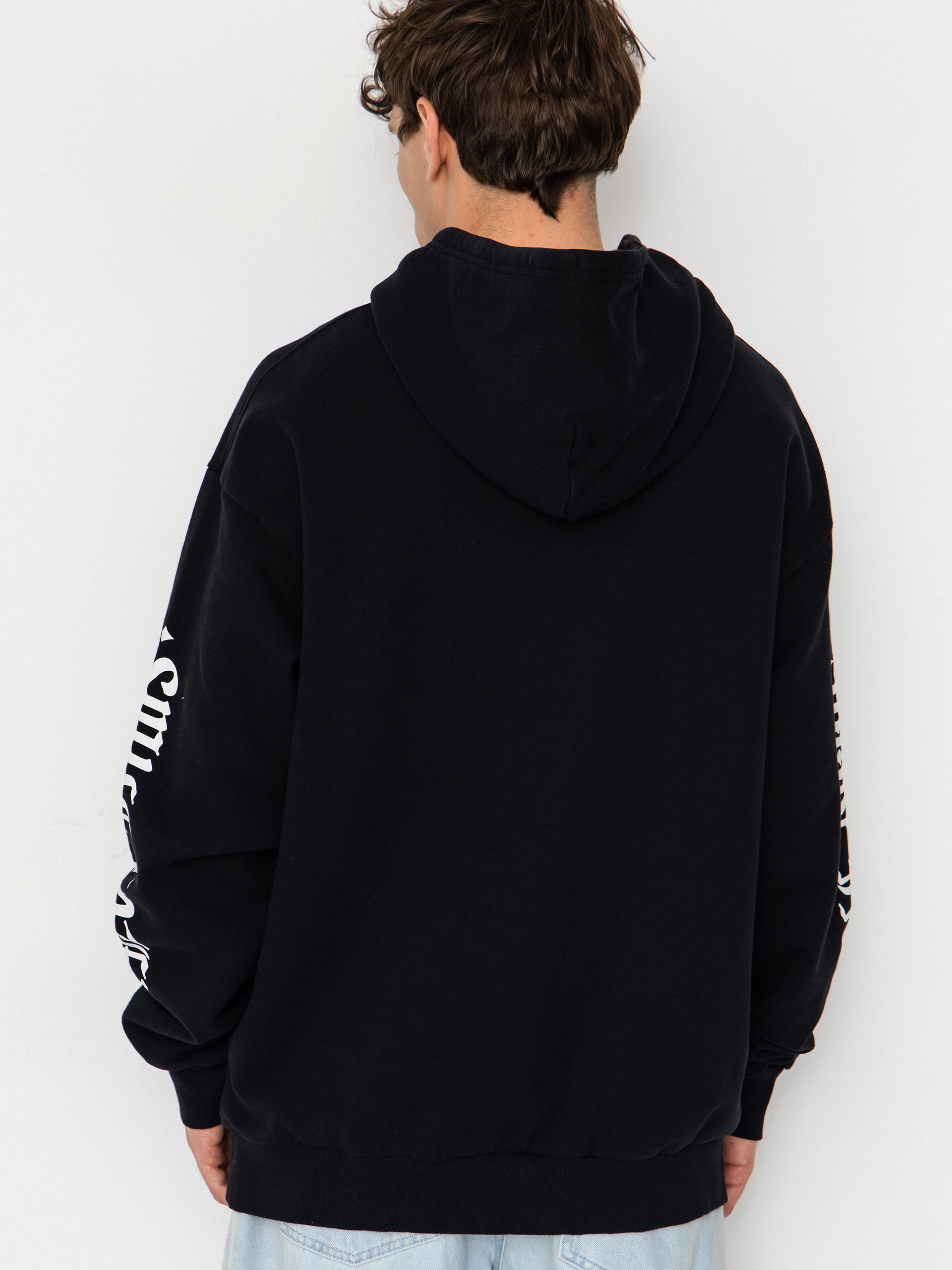 Суитшърт с качулка Brixton Smile Always Relaxed HD (black worn wash)