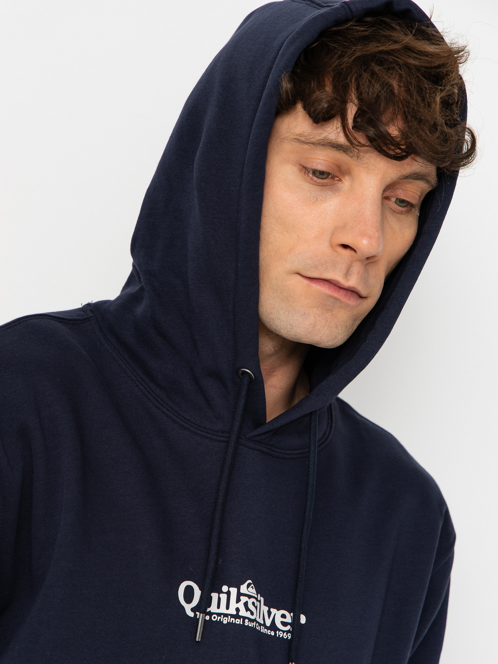 Суитшърт с качулка Quiksilver Fineline HD (dark navy)