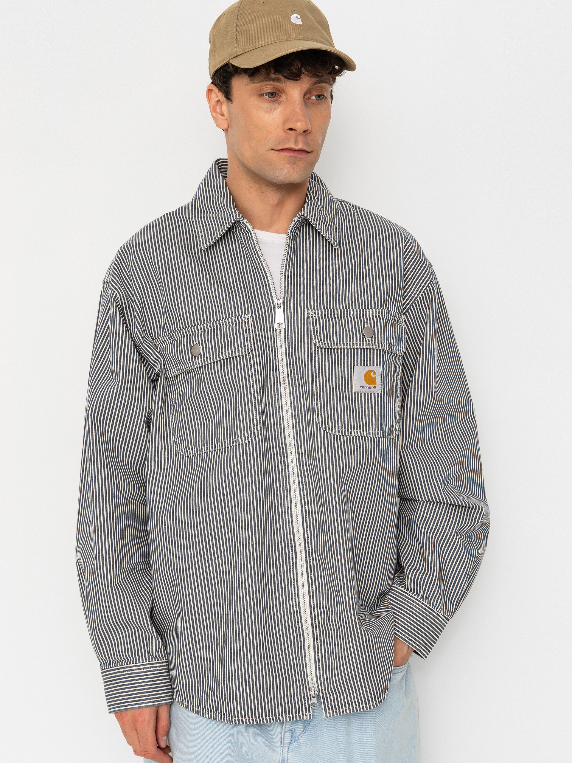Яке Carhartt WIP Mercer (mercer stripe/graphite/wax)