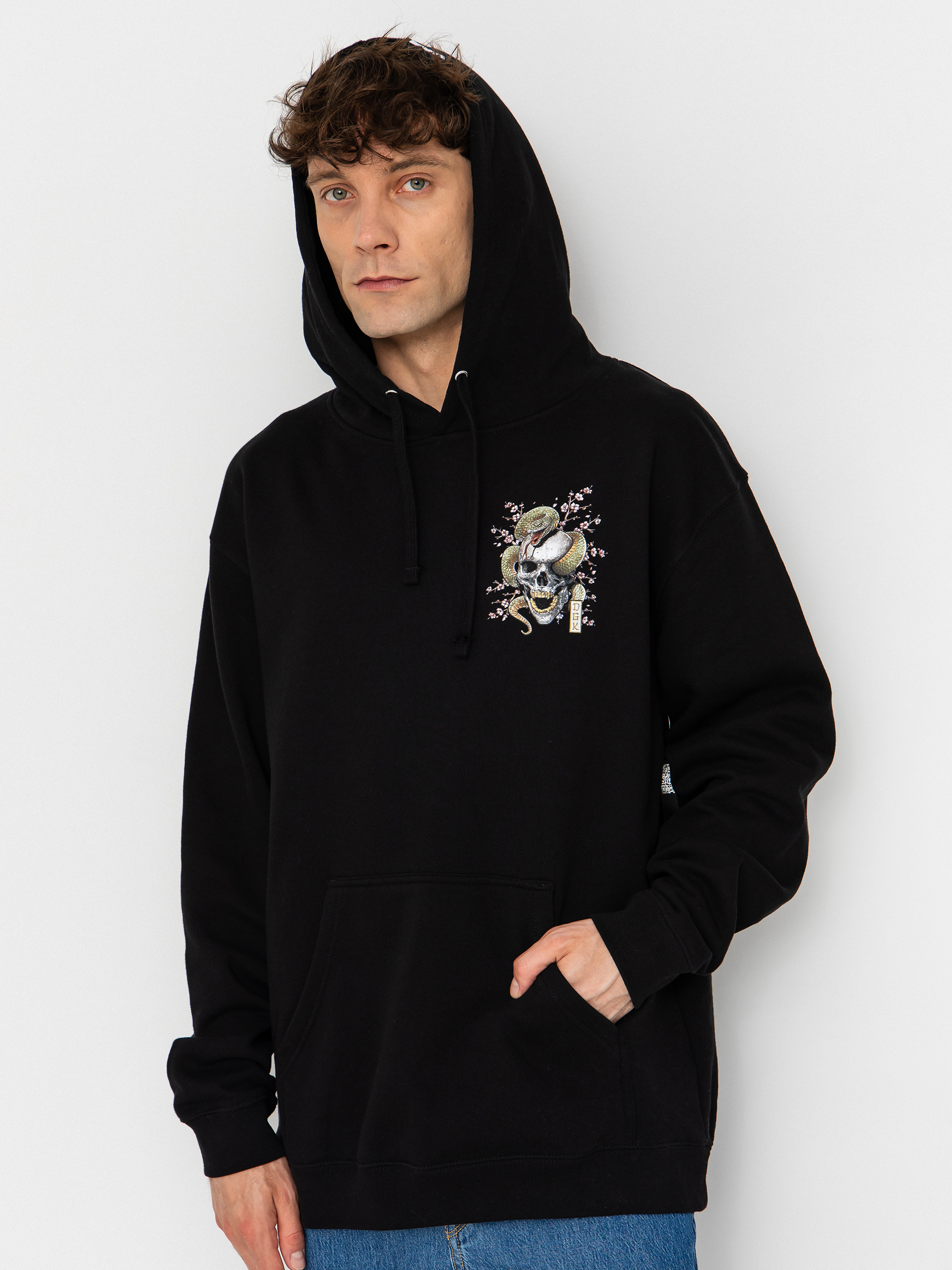 Суитшърт с качулка DGK Strength HD (black)