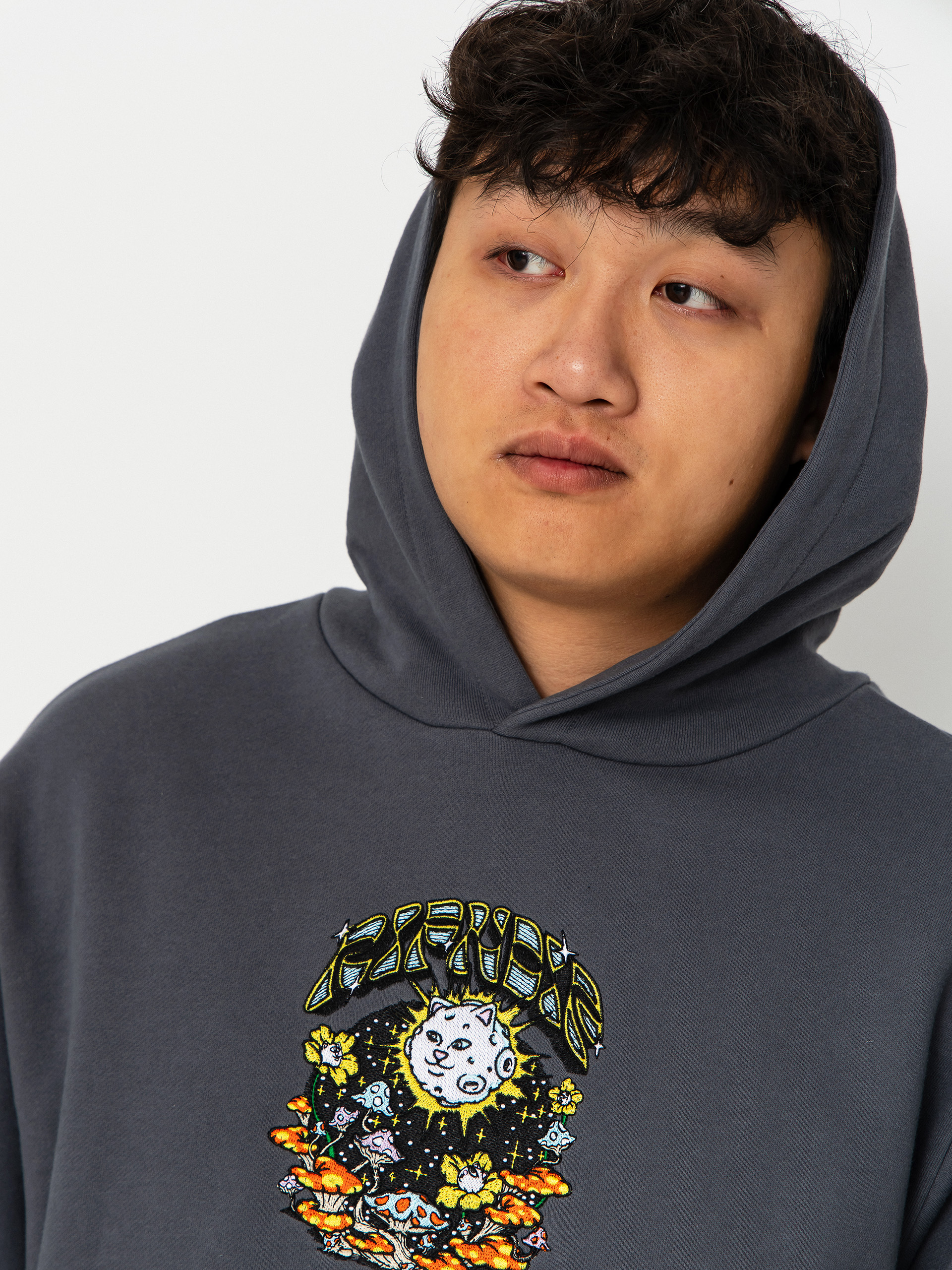 Суитшърт с качулка RipNDip Find Ur Way Home Double Hood HD (charcoal mineral wash)