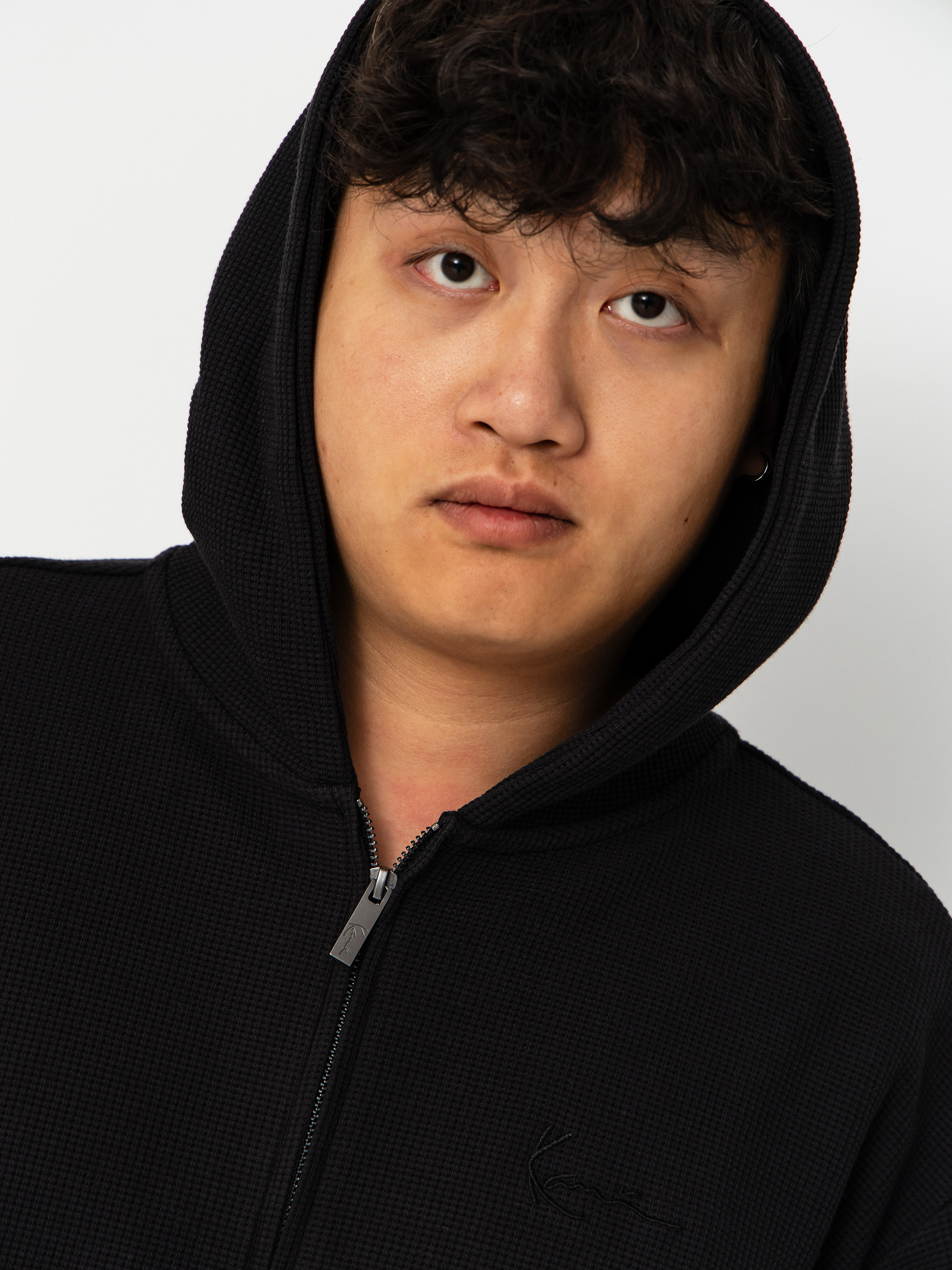 Суитшърт с качулка Karl Kani Signature Oversized ZHD (black)