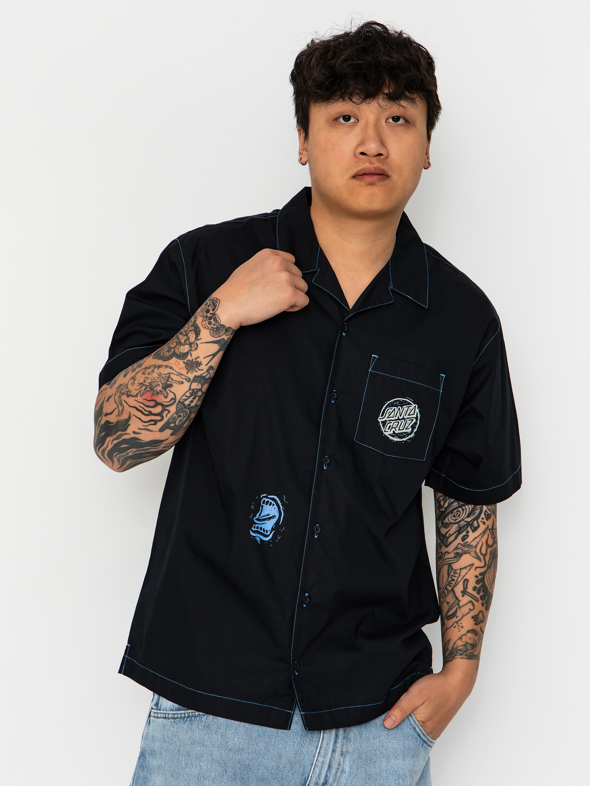 Риза Santa Cruz Stamped (black)