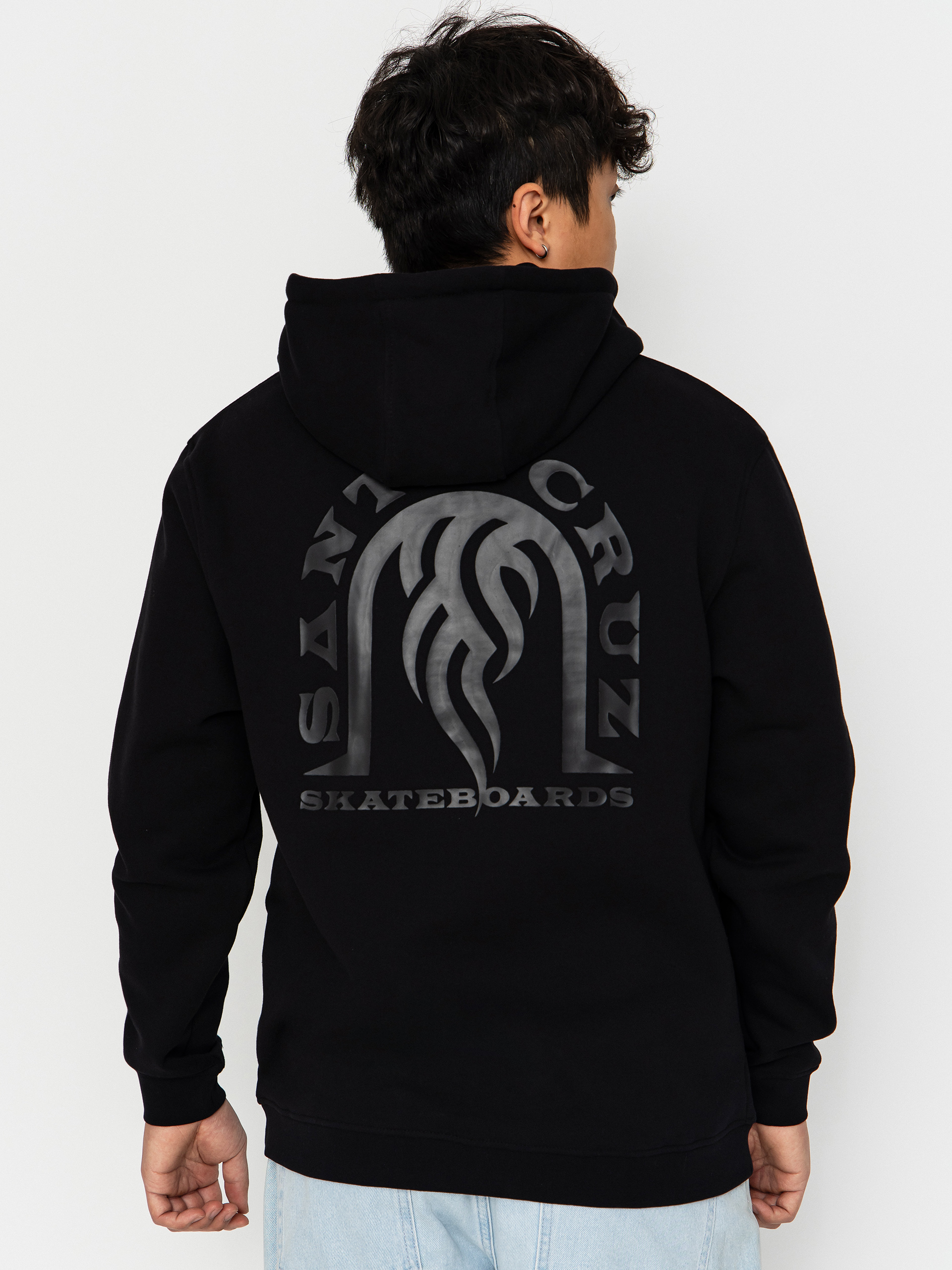 Суитшърт с качулка Santa Cruz Dressen Tribal Arch ZHD (black)