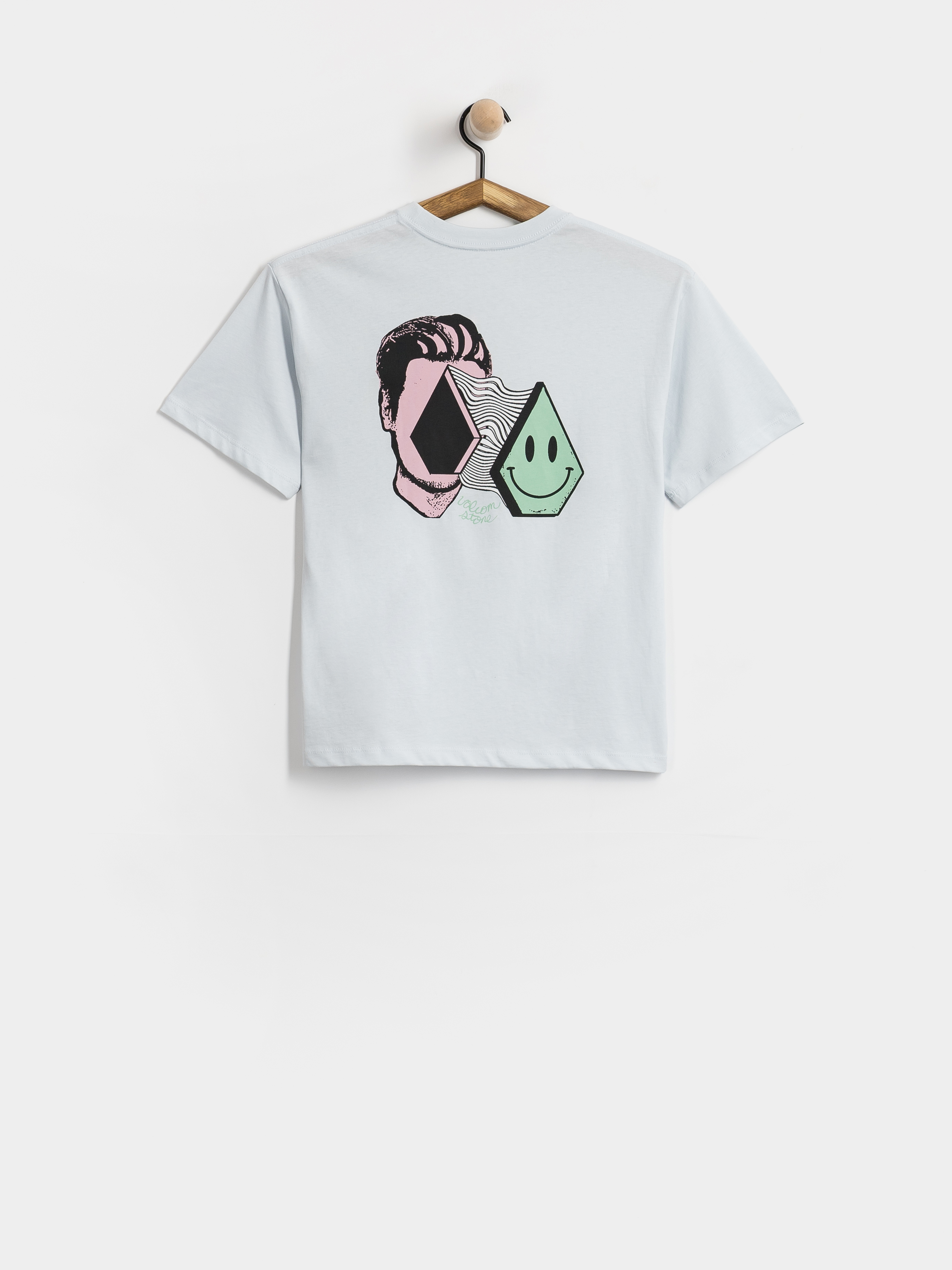 Тениска Volcom Aura Bsc JR (light blue acid)