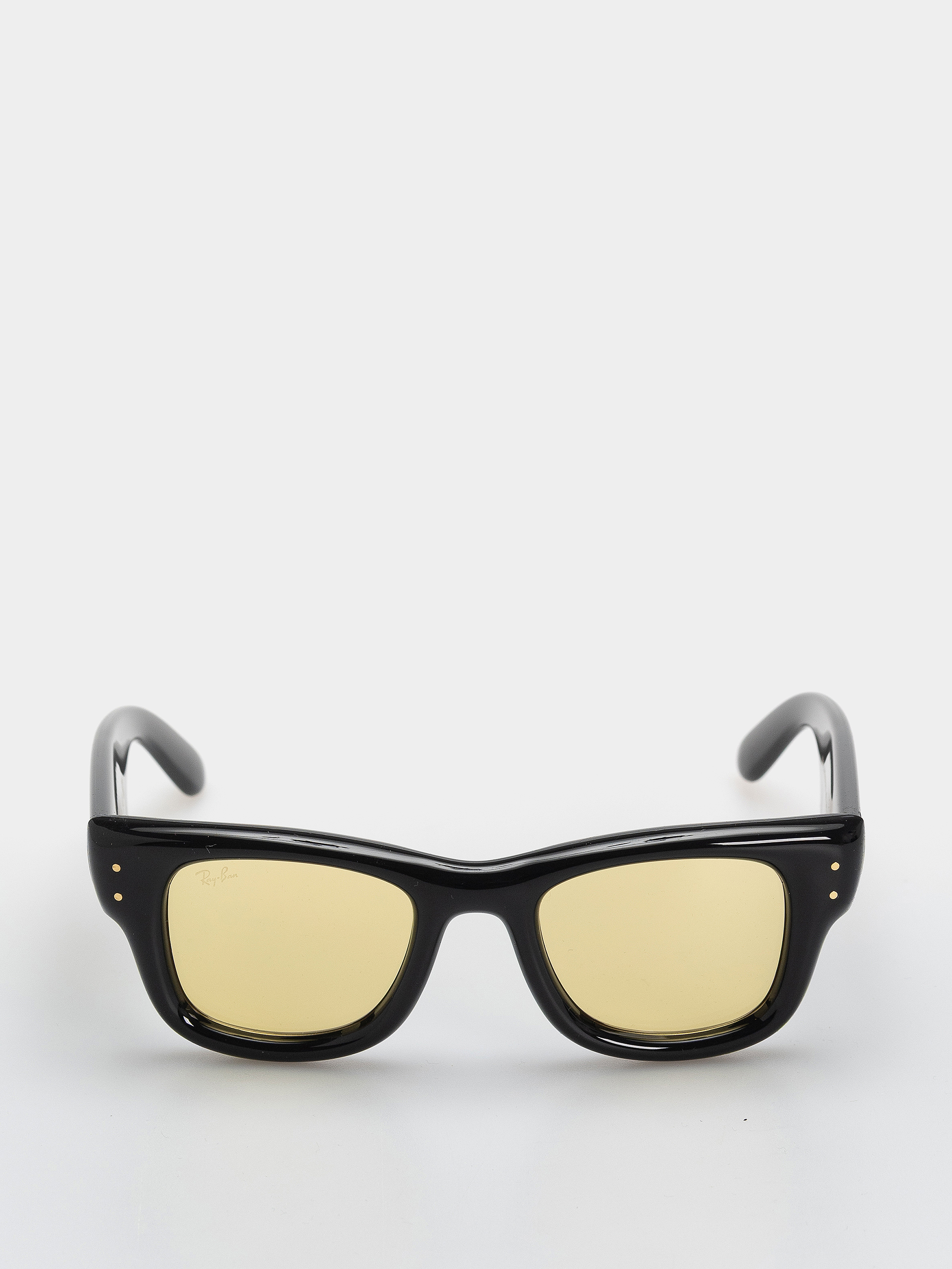 Слънчеви очила Ray-Ban Wayfarer Puffer (polerowany czarny/żółty)