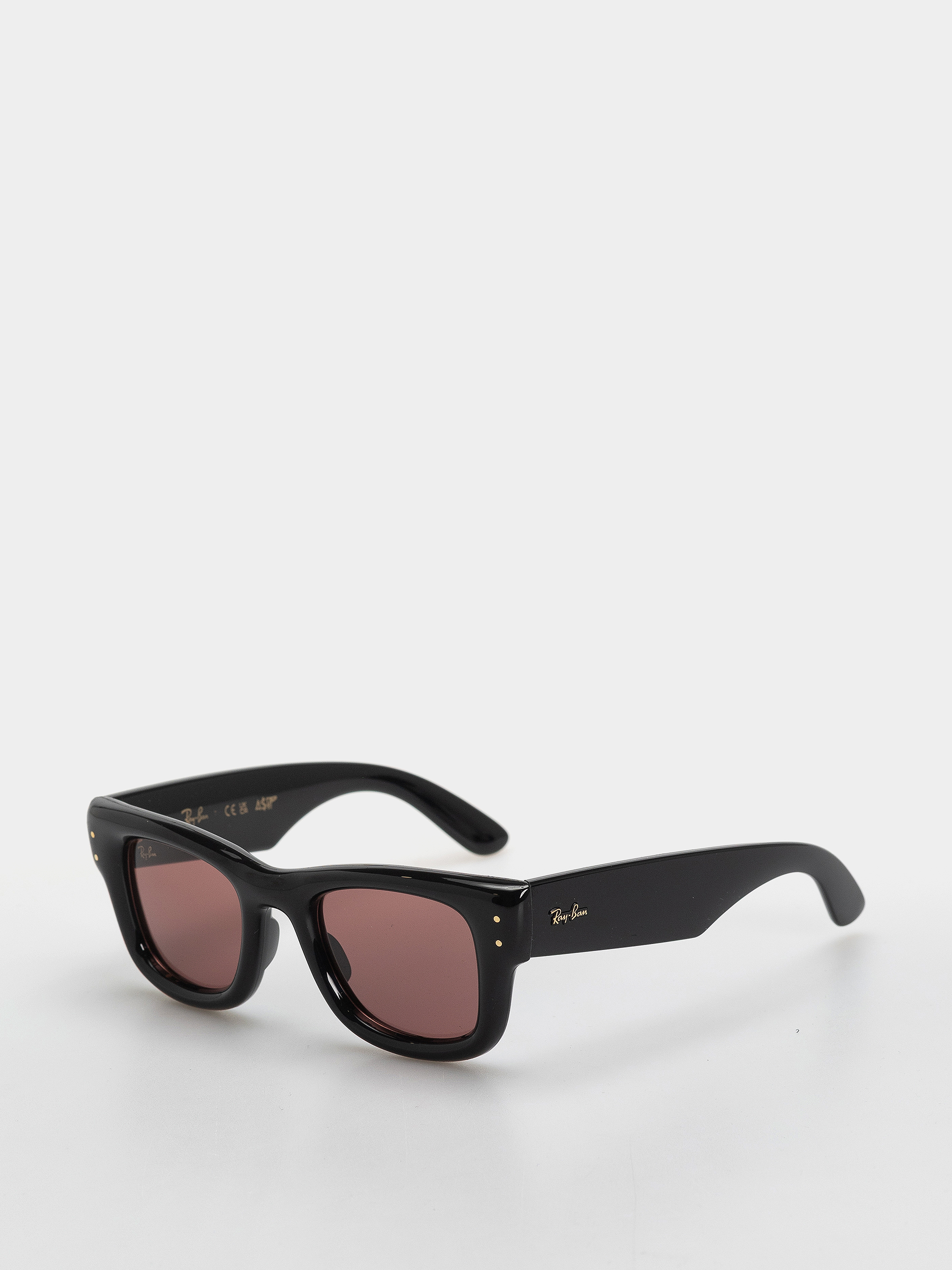 Слънчеви очила Ray-Ban Wayfarer Puffer (polerowany czarny/ciemnofioletowe)