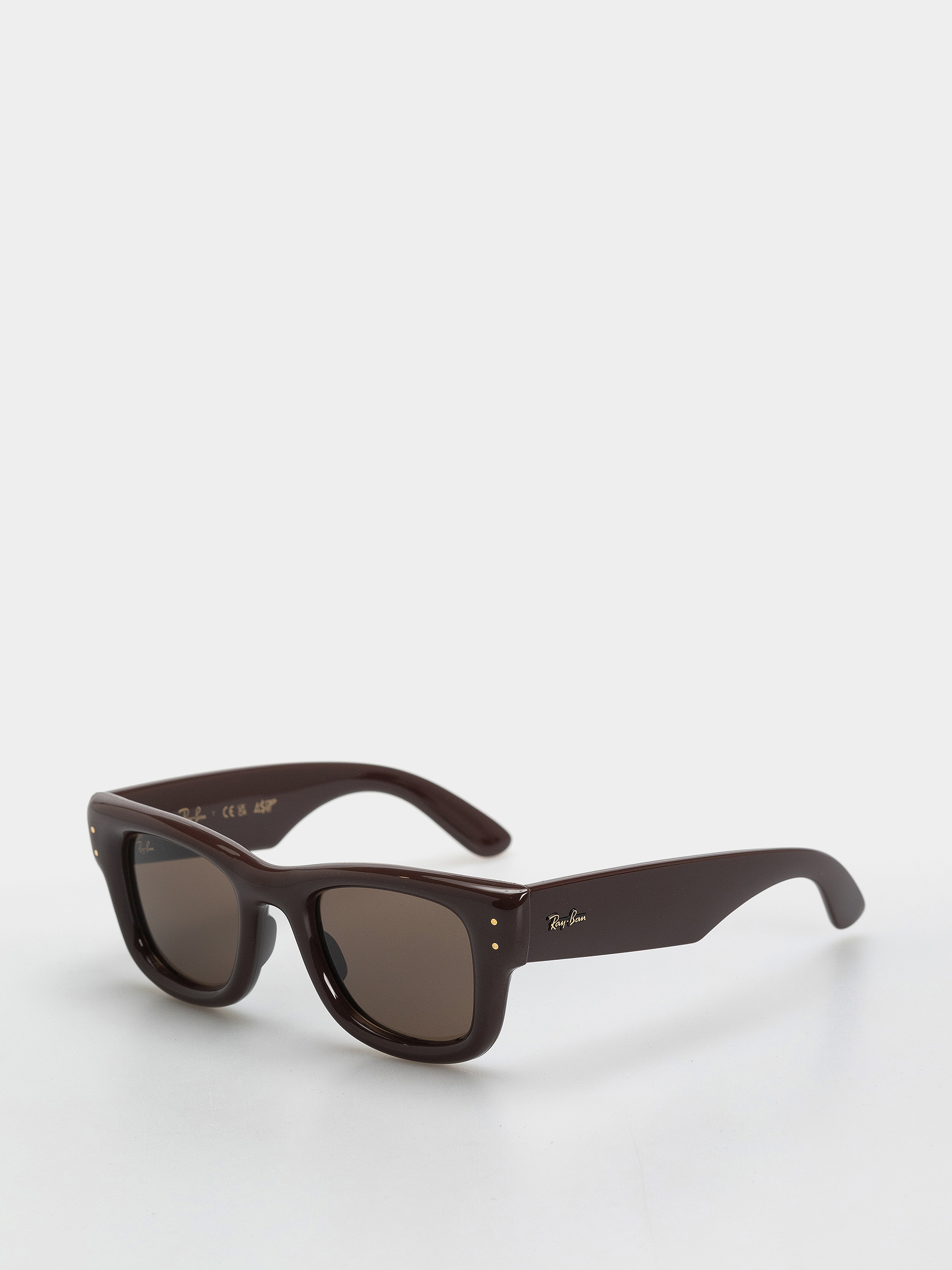 Слънчеви очила Ray-Ban Wayfarer Puffer (polerowany ciemnobrązowy/ciemnobrązowy)
