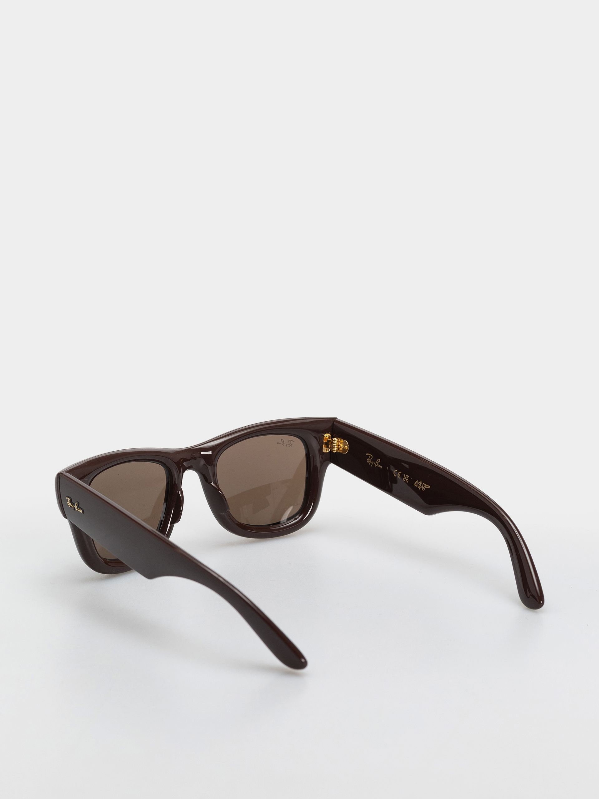 Слънчеви очила Ray-Ban Wayfarer Puffer (polerowany ciemnobrązowy/ciemnobrązowy)
