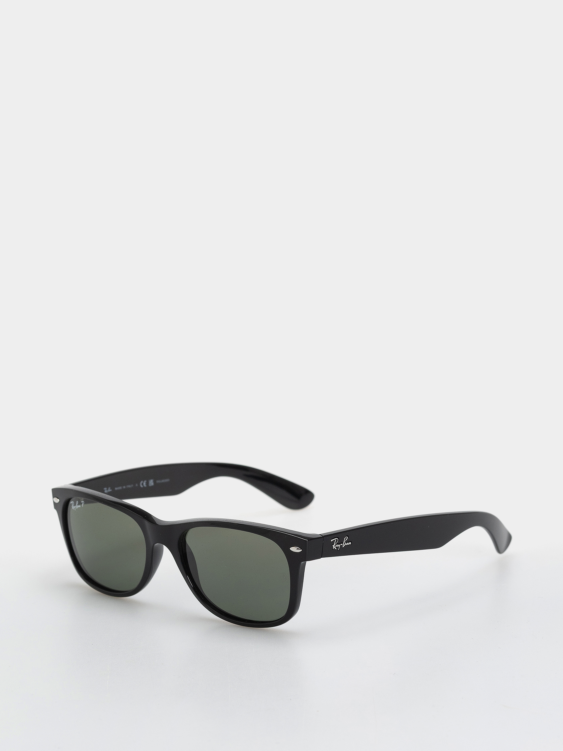 Слънчеви очила Ray-Ban New Wayfarer Classic (polerowany czarny/zielone z polaryzacją)