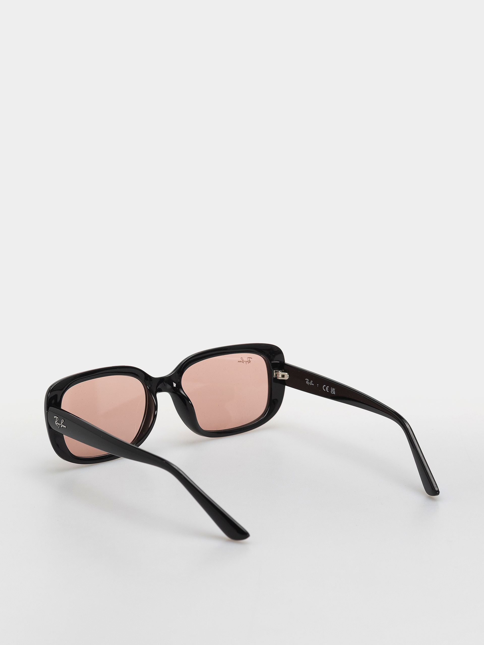 Слънчеви очила Ray-Ban Rb4421D (polerowany czarny/ciemnoróżowe)