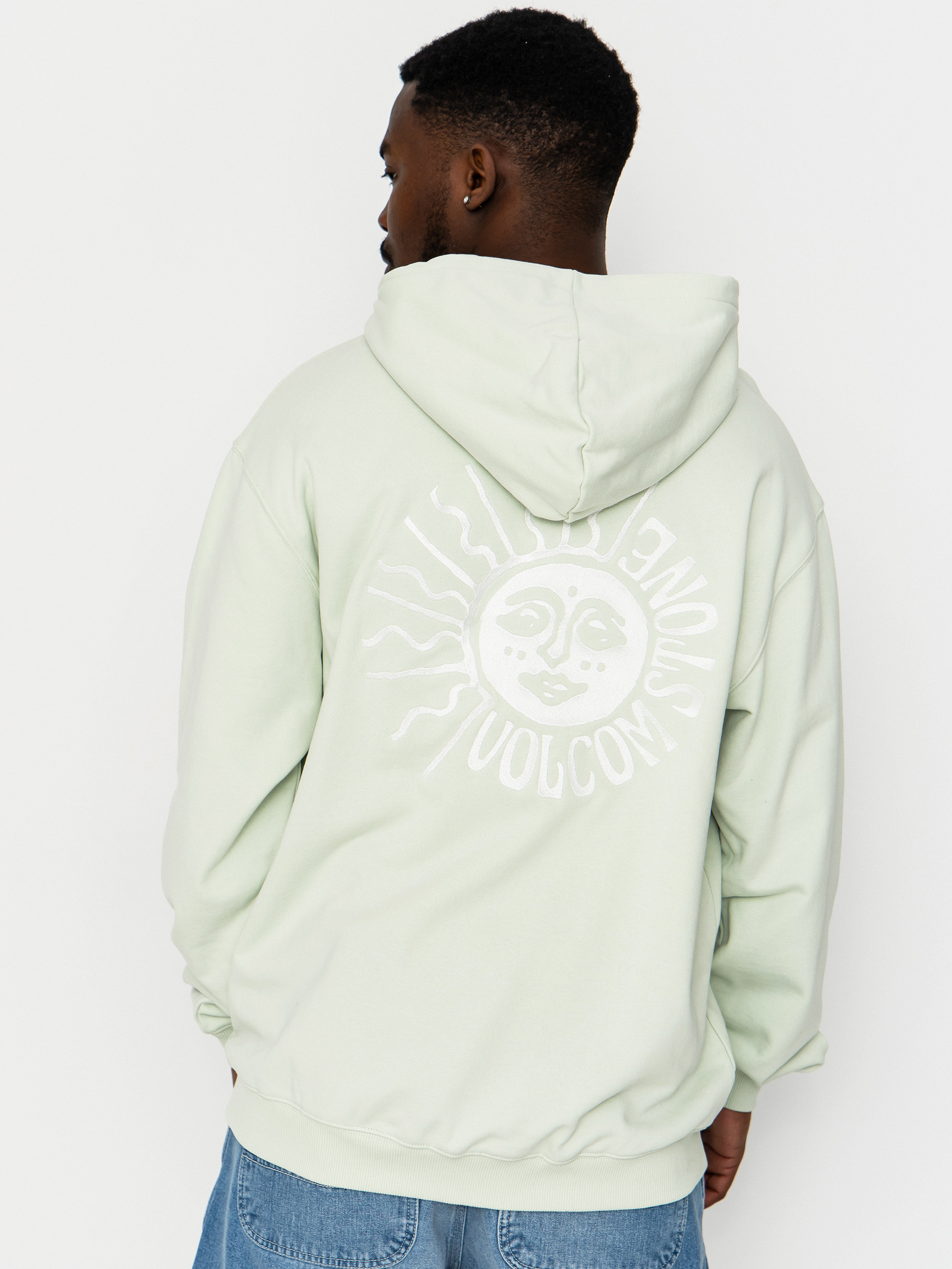 Суитшърт с качулка Volcom Handerry HD (pale aqua)