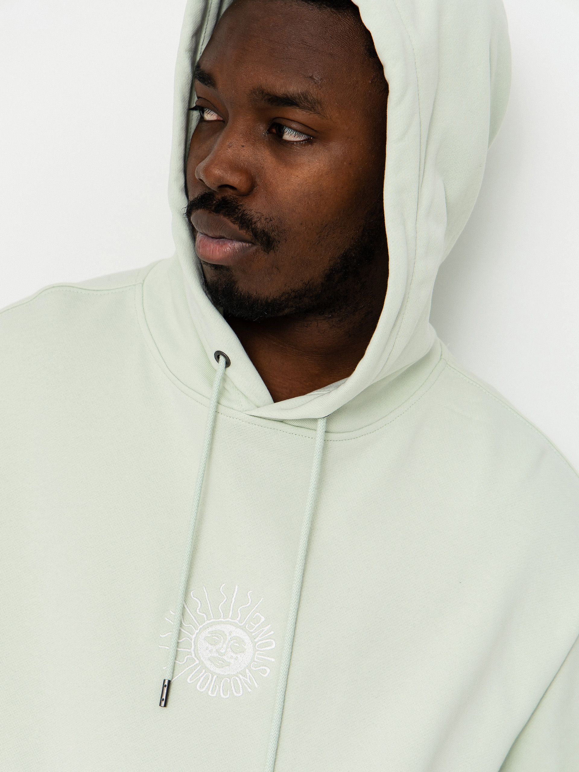 Суитшърт с качулка Volcom Handerry HD (pale aqua)